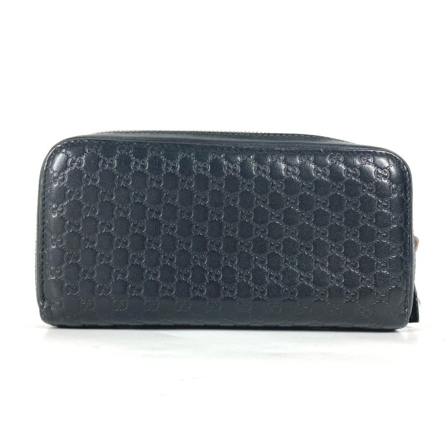 Gucci 278635 Gg Micro Guccissima Clutch Bag Travel Case Long Wallet Leather