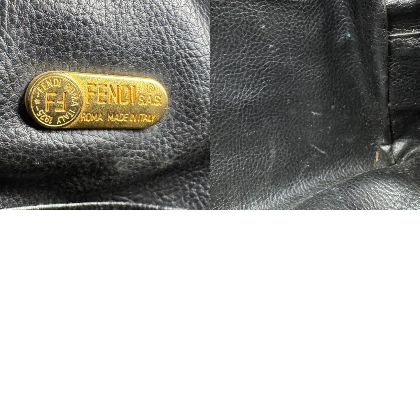 Fendi Shoulder Bag Handbag Pecan Coated Canvas Leather Brown