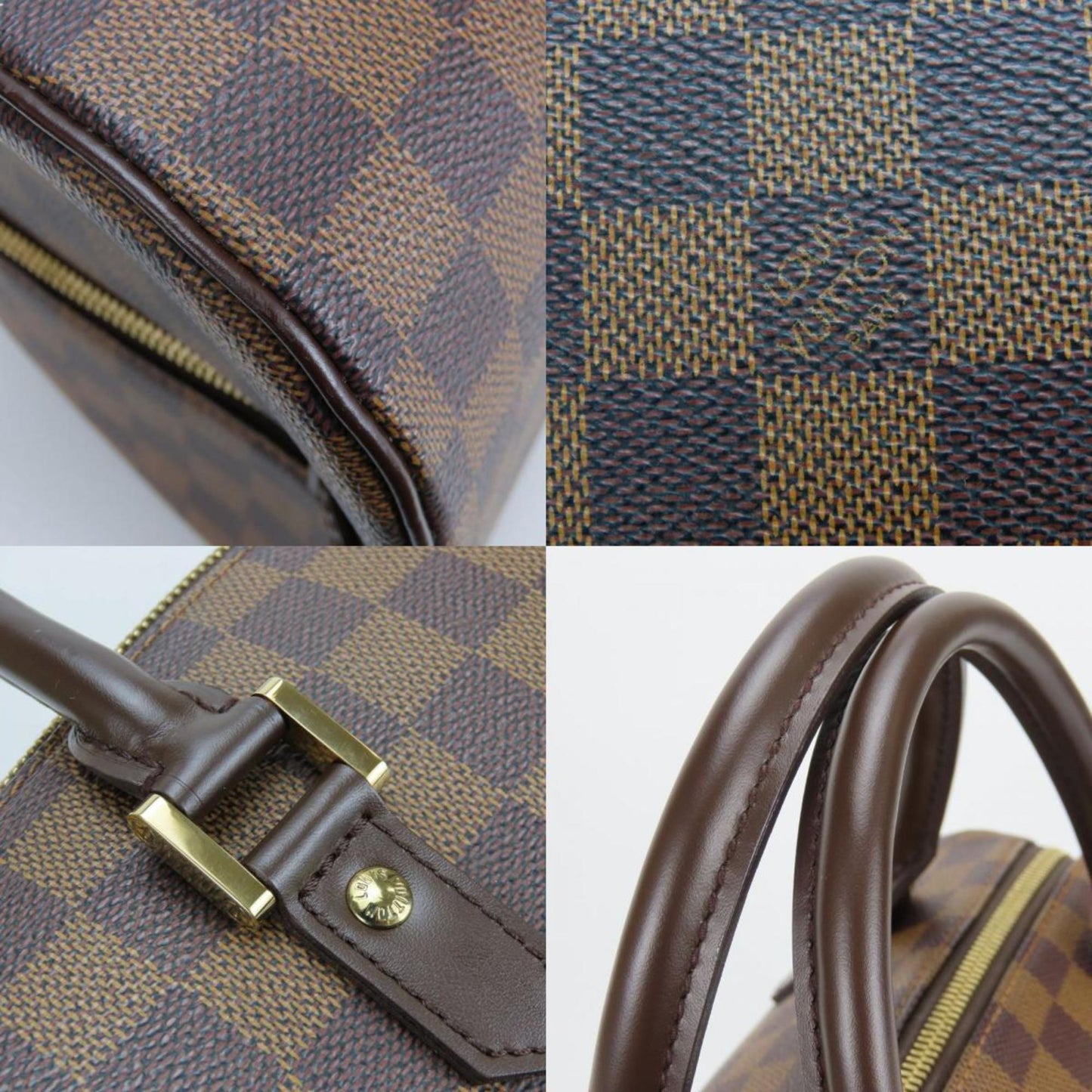 Louis Vuitton Rivera Mm Handbag N41434 Damier Ebene Brown