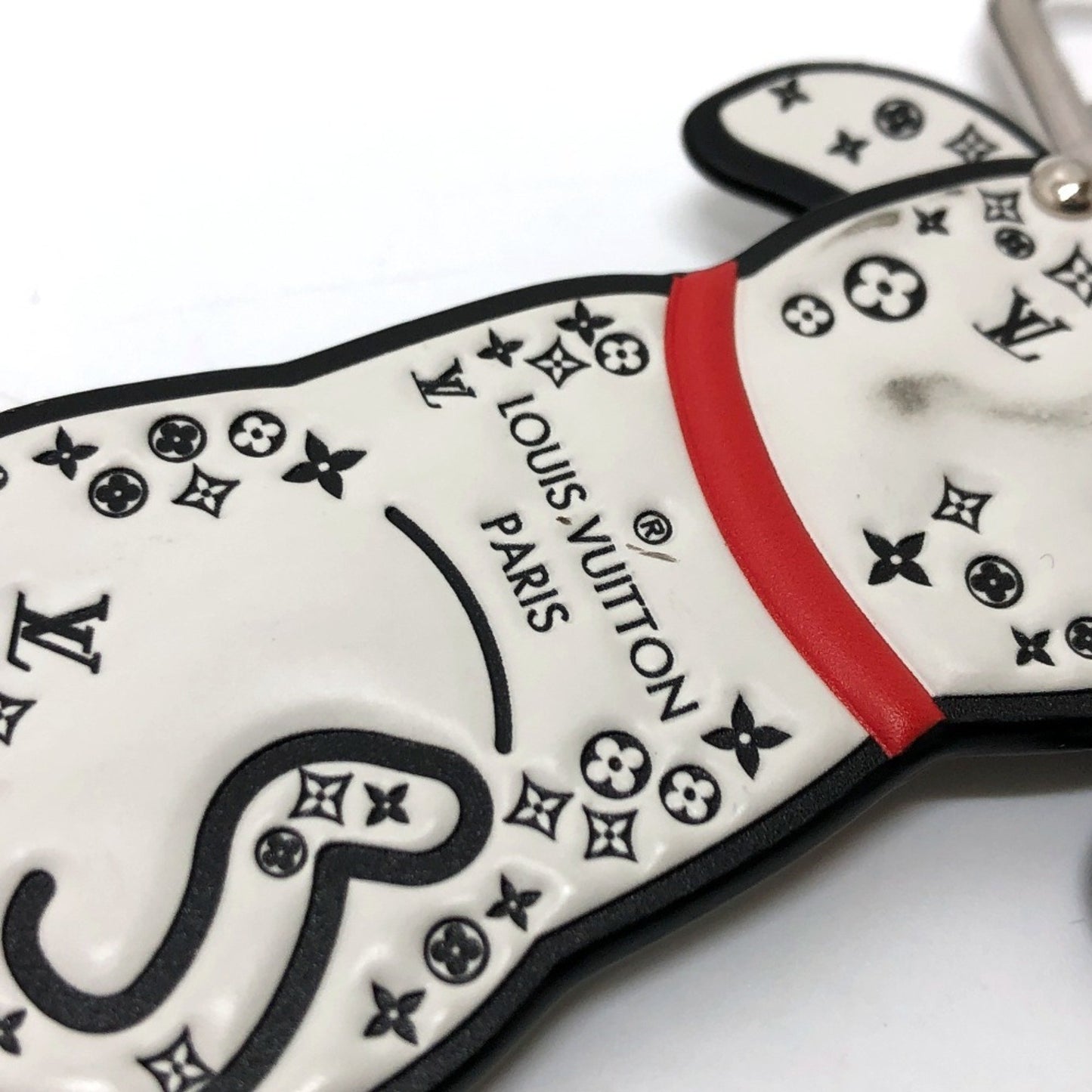 Louis Vuitton M00746 Porte-Cls Dalmatian Keychain/Bag Charm Leather