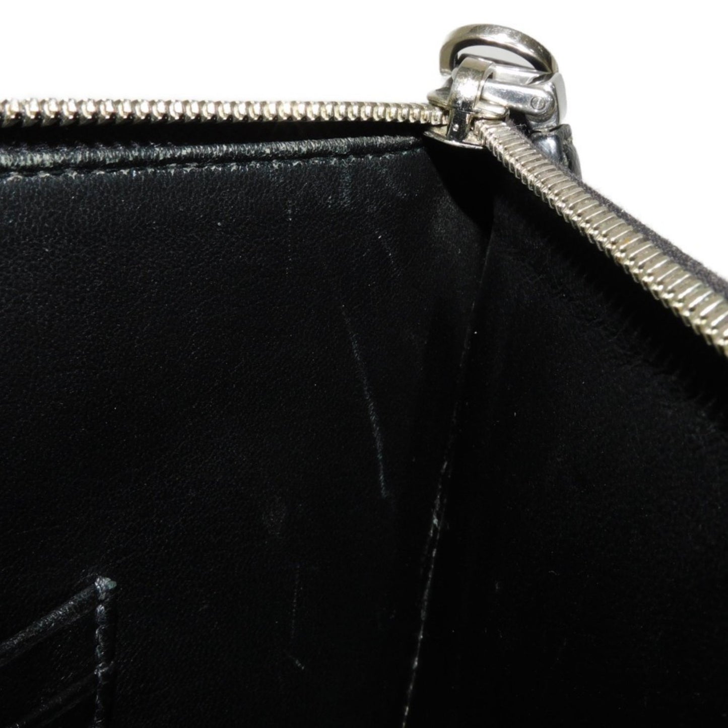 Prada Shoulder Bag Whale Print Clutch Saffiano Triangle Black 2Vh073 2Bov F0C5Z