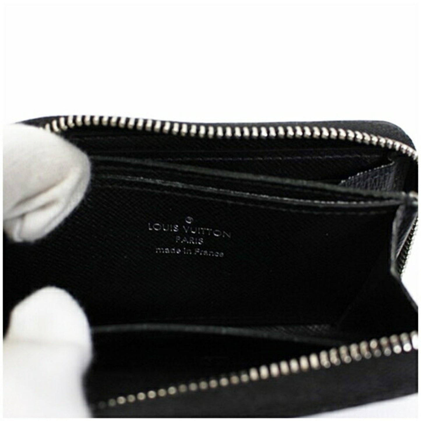 Louis Vuitton Taiga Zippy Coin Purse Artoise Black M30511 Louis Vuitton