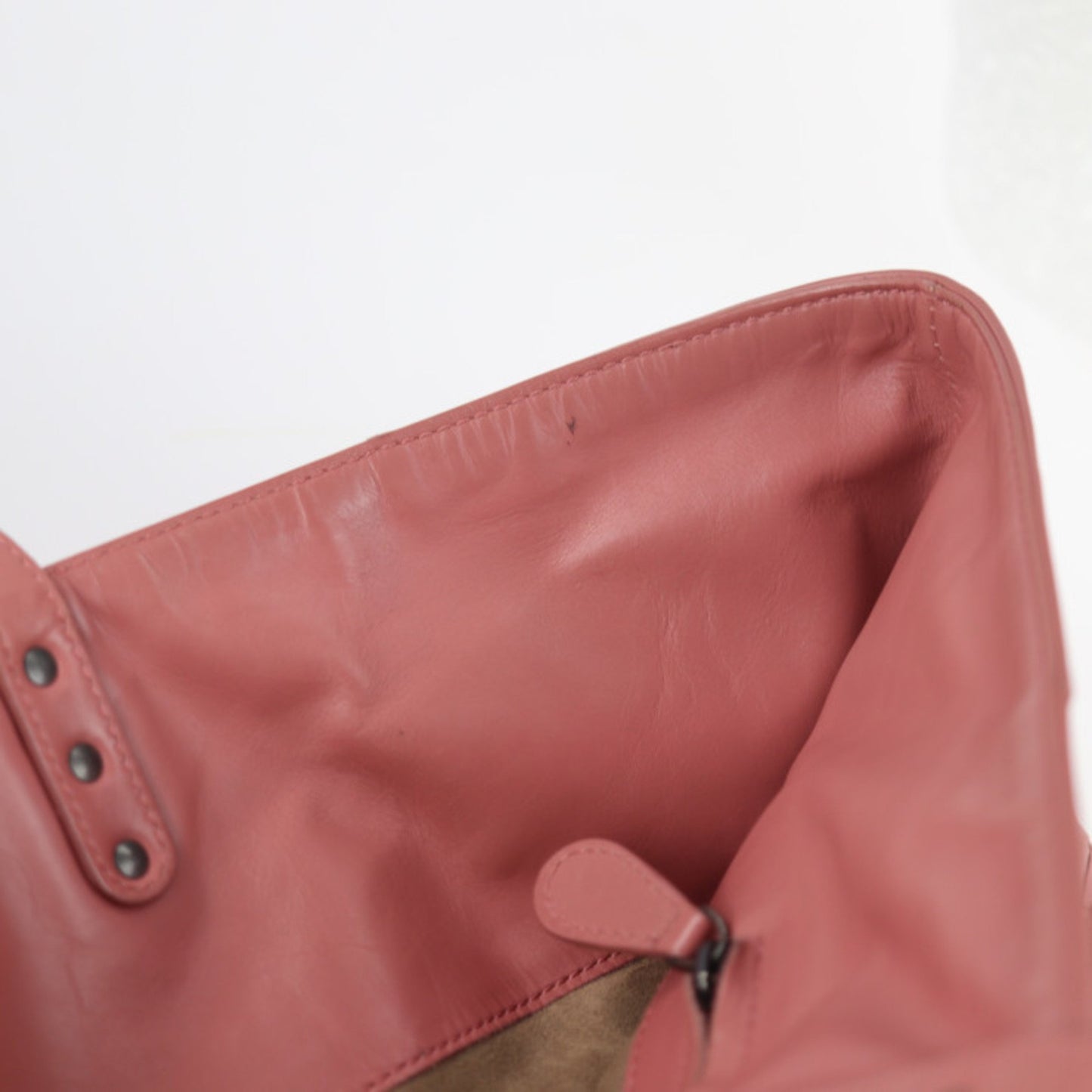 Bottega Veneta Bottega Veneta Intrecciato Tote Bag 386812 Leather Pink