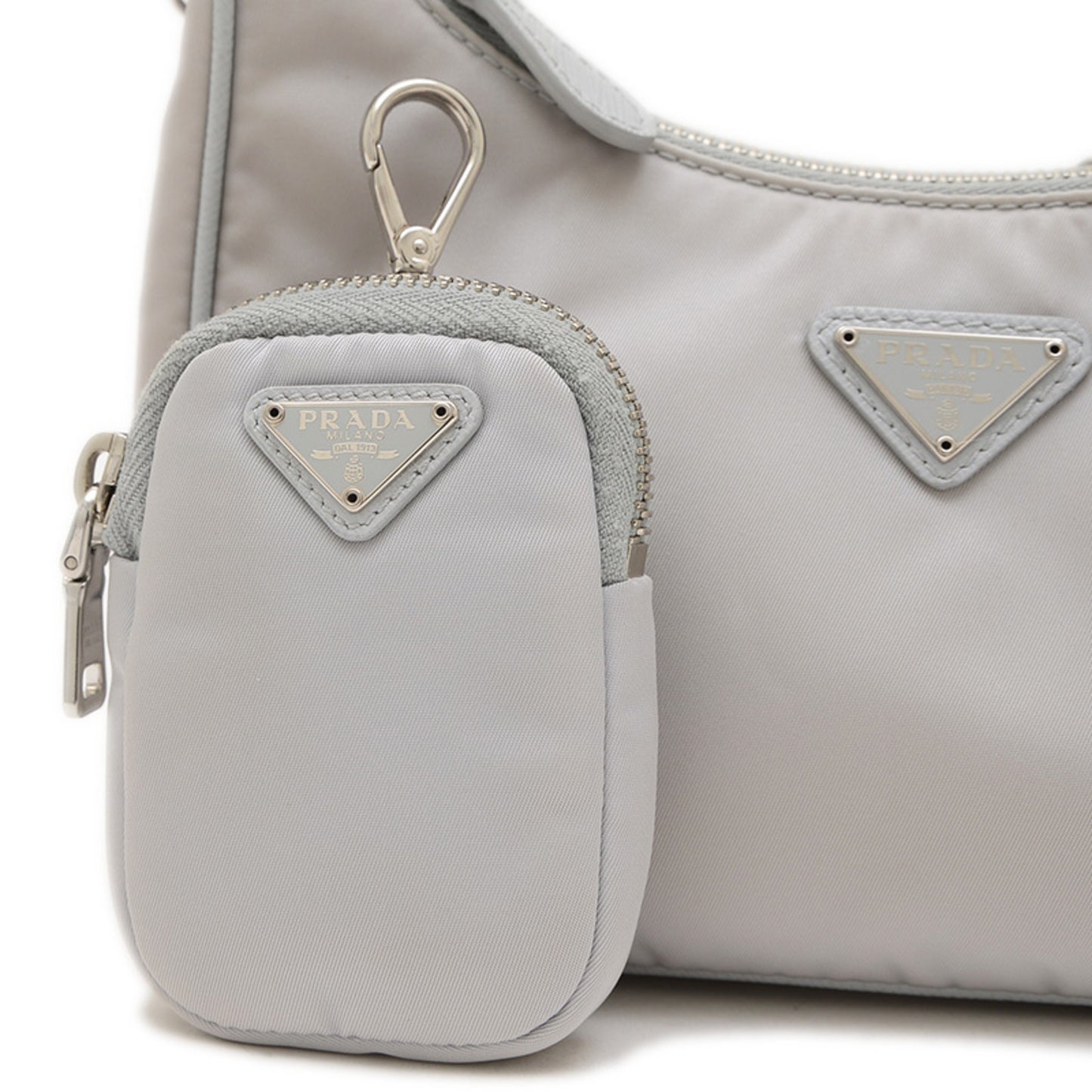 Prada Re-Edition Shoulder Bag Nylon Grey