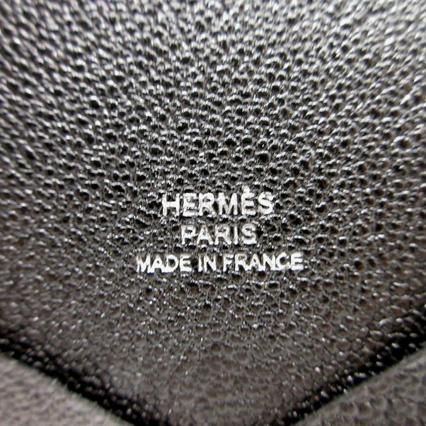 Hermes Calvi Card Case Chevre Black Z Stamp 0829Hermes