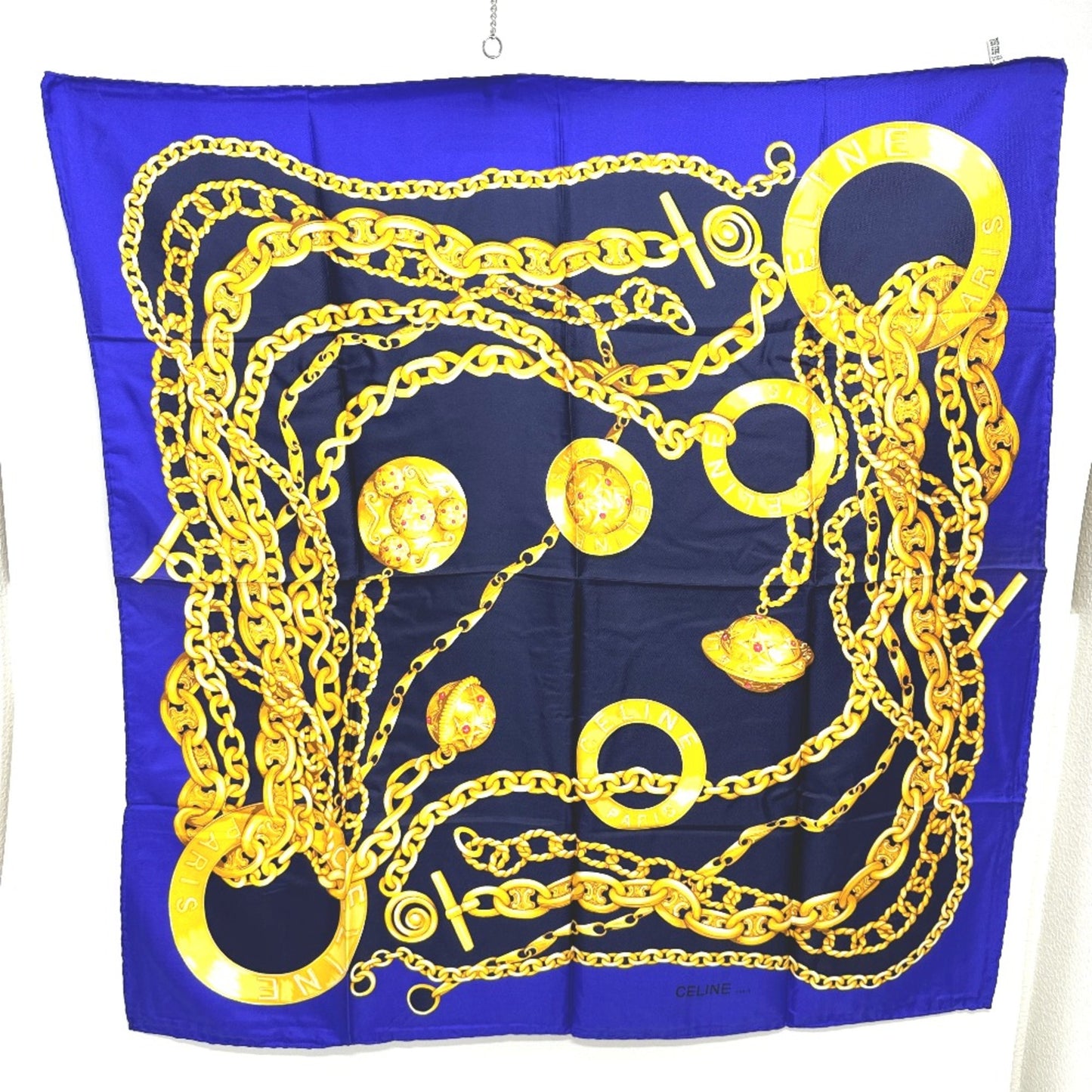 Celine Large Format Vintage Scarf Purple