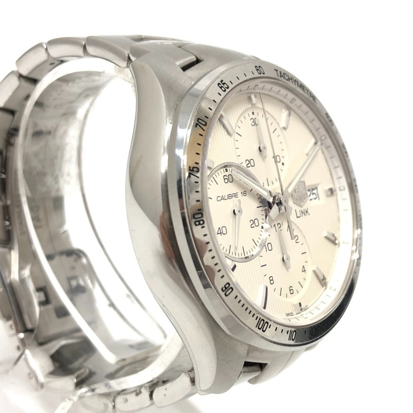 Tag Heuer Cat2011 Link Caliber 16 Chronograph Automatic Watch Stainless Steel