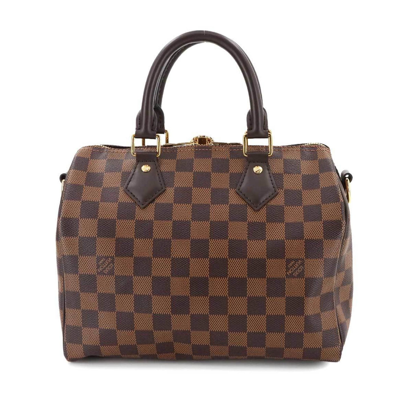 Louis Vuitton Damier Speedy Bandouliere 25 2-Way Ebene Handbag N41368 Rfid