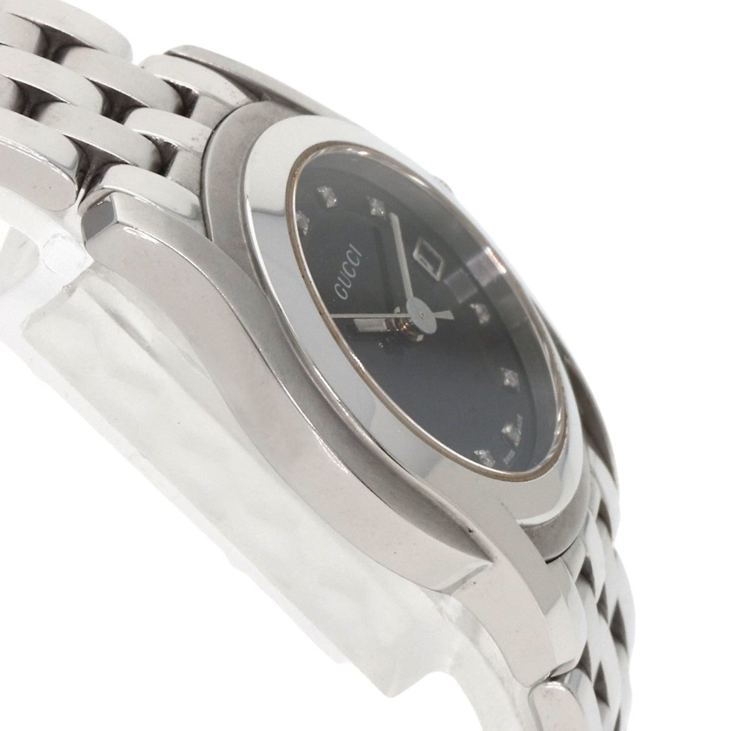 Gucci 5500L 11P Diamond Watch Stainless Steel Ss