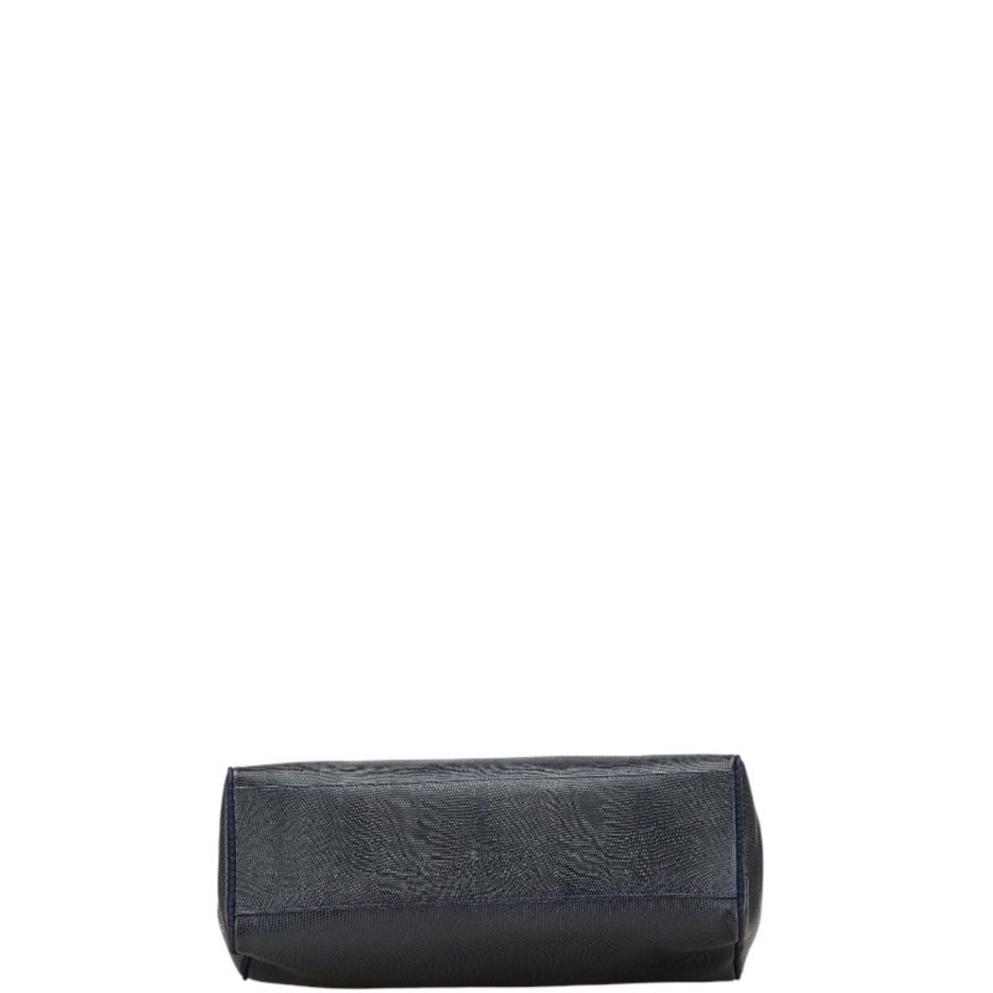 Salvatore Ferragamo Vara Embossed Tote Bag Handbag Aq21 2530 Black Leather