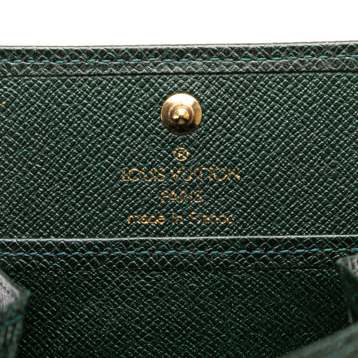 Louis Vuitton Taiga Porte Monnaie Boite Wallet/Coin Case M30384 Episea Green Leather