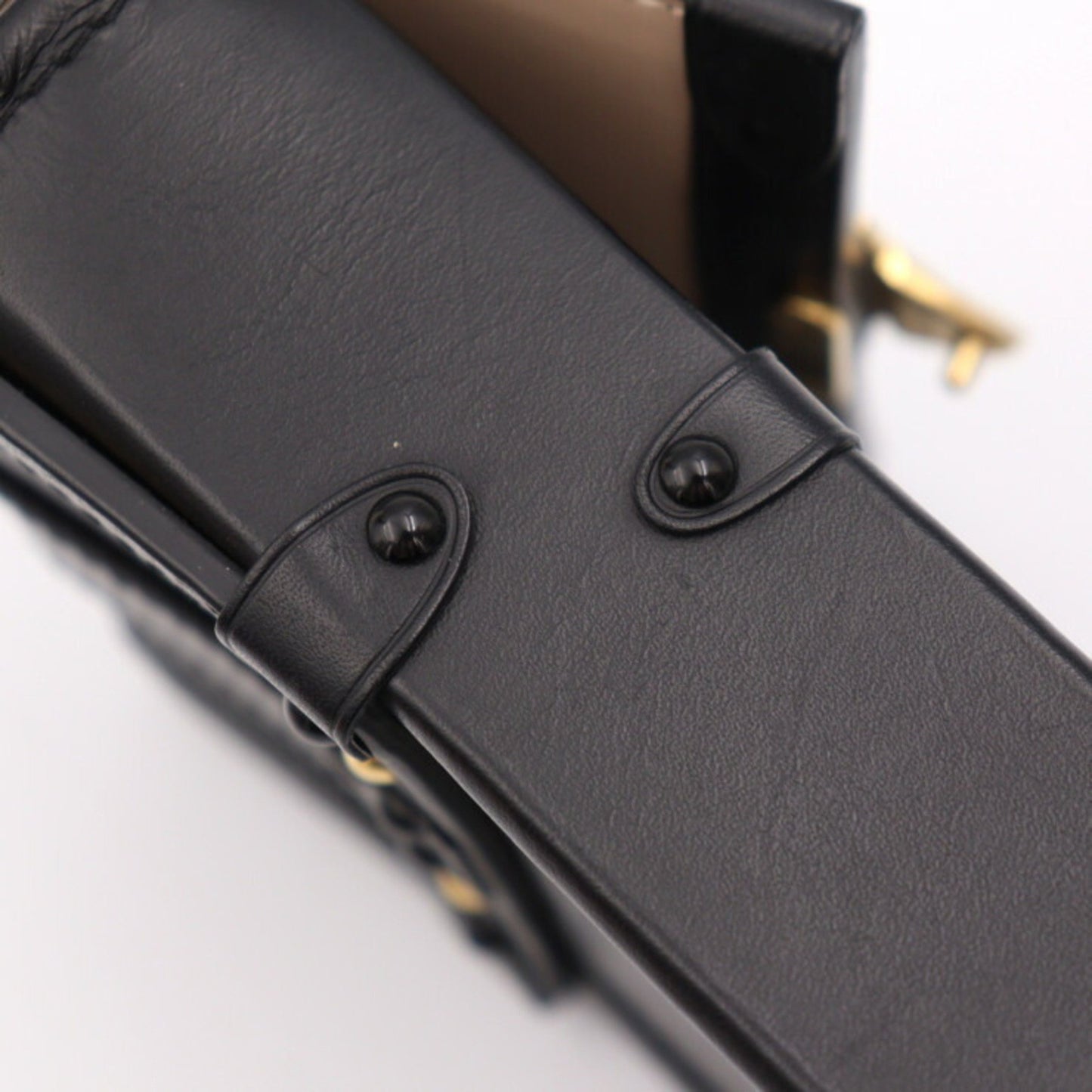 Louis Vuitton Louis Vuitton Pochette Trunk Vertical Epi Shoulder Bag M67871 Leather Calf Black