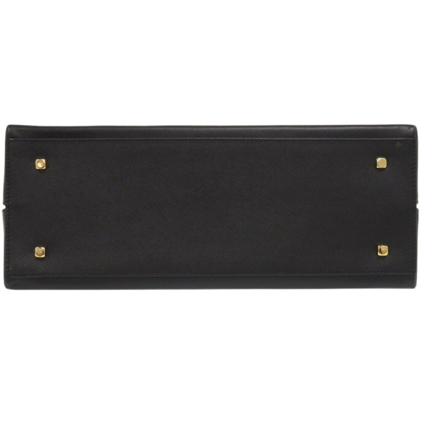 Salvatore Ferragamo Gancini Dy-21 8791 Leather Black Handbag 1410Salvatore