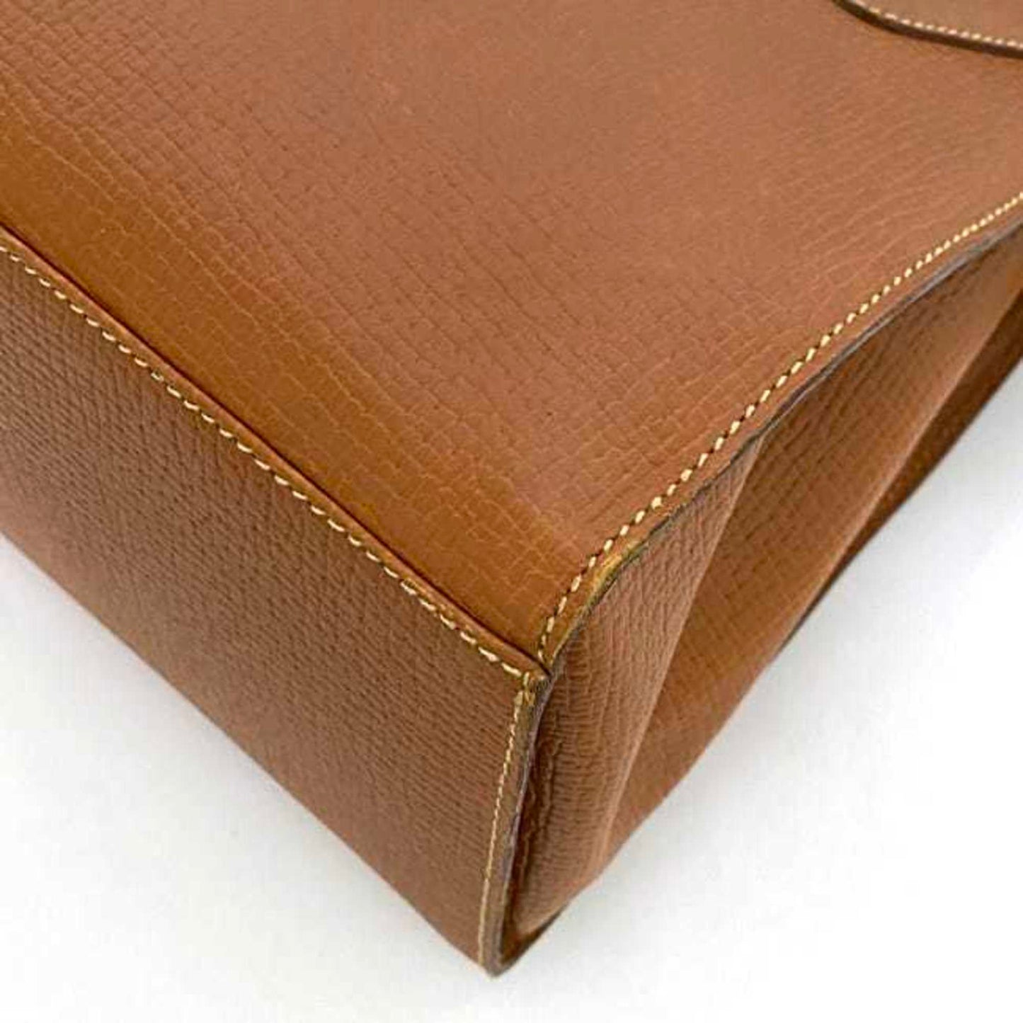 Loewe Shoulder Tote Bag Brown Leather Grain