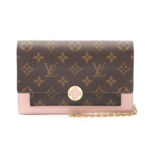 Louis Vuitton Portefeuille Flore Chain Shoulder Bag