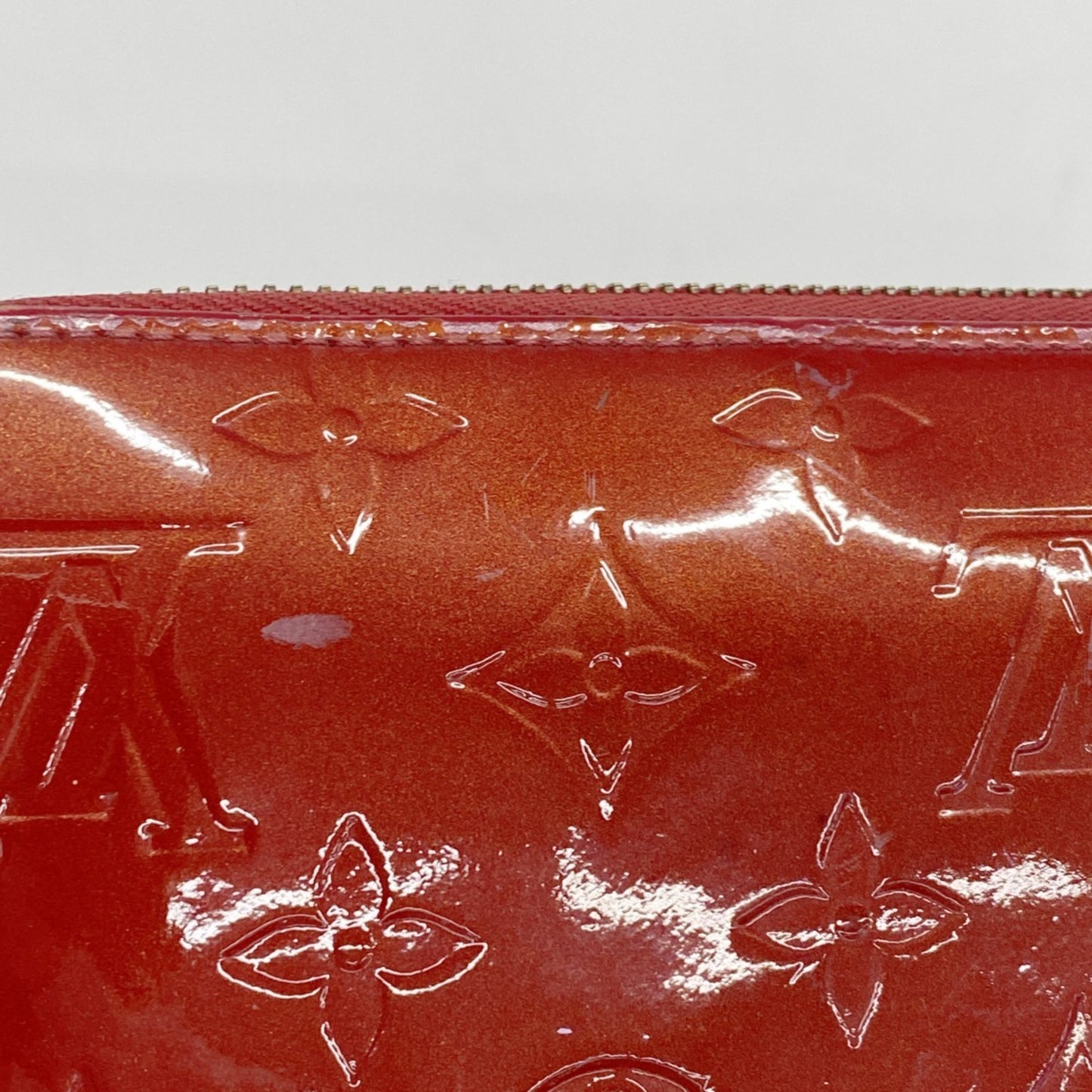 Louis Vuitton Vernis Zippy Wallet M91981 Pomme D'Amour