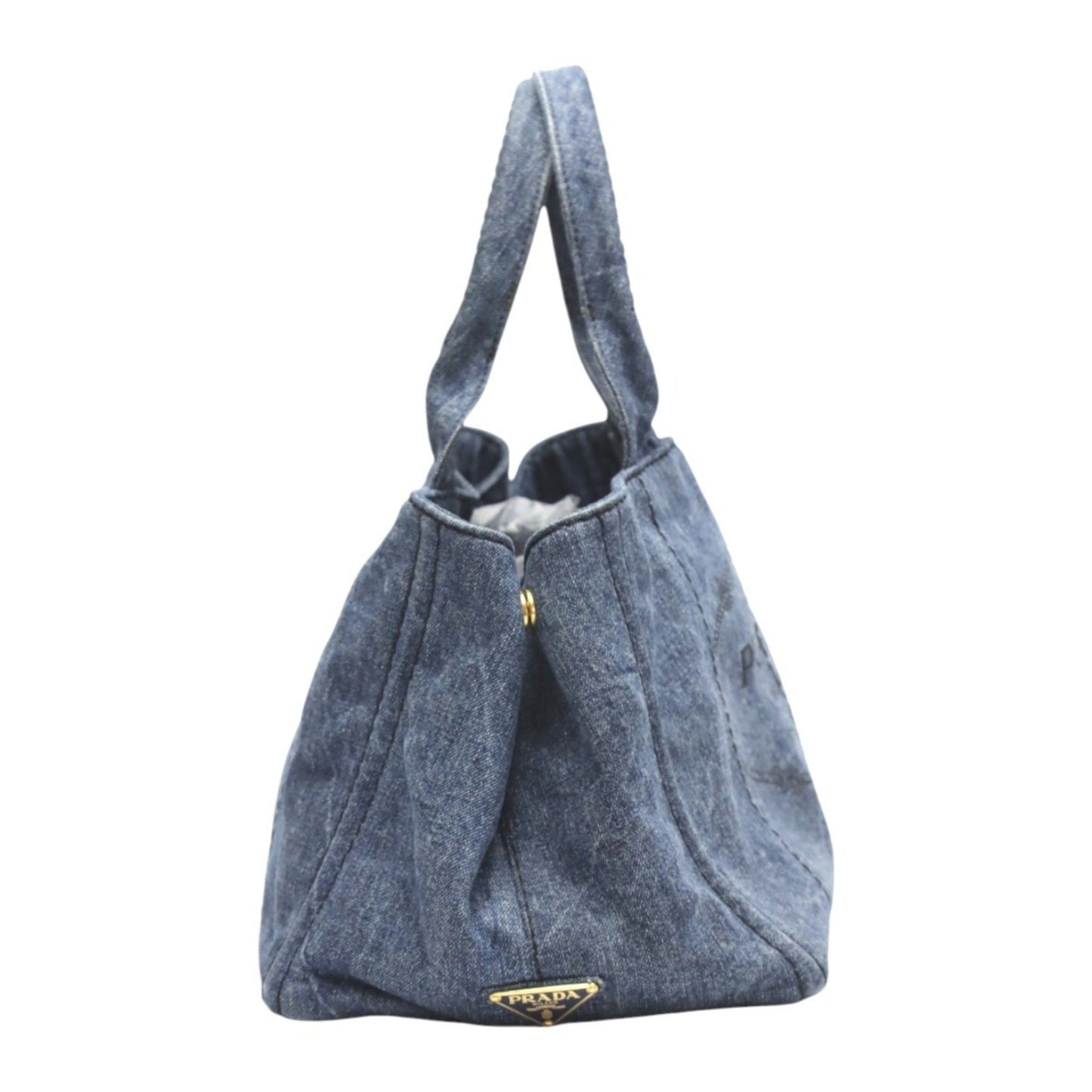 Prada Tote Bag Canapa Denim 1Bg439 Blue