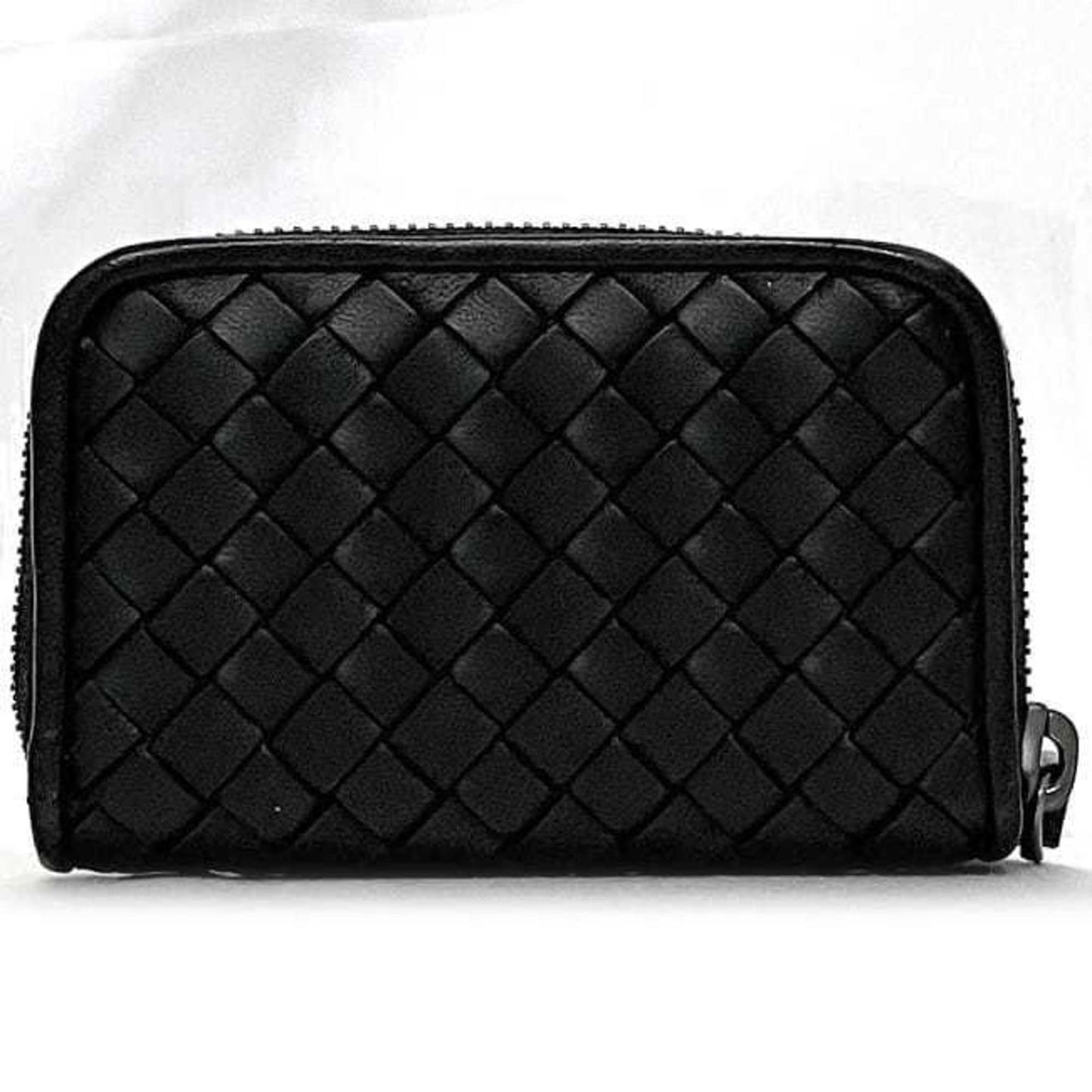 Bottega Veneta Coin Case Ec-23082 Black Intrecciato Leather P02783203X Bottega Veneta Mini Wallet