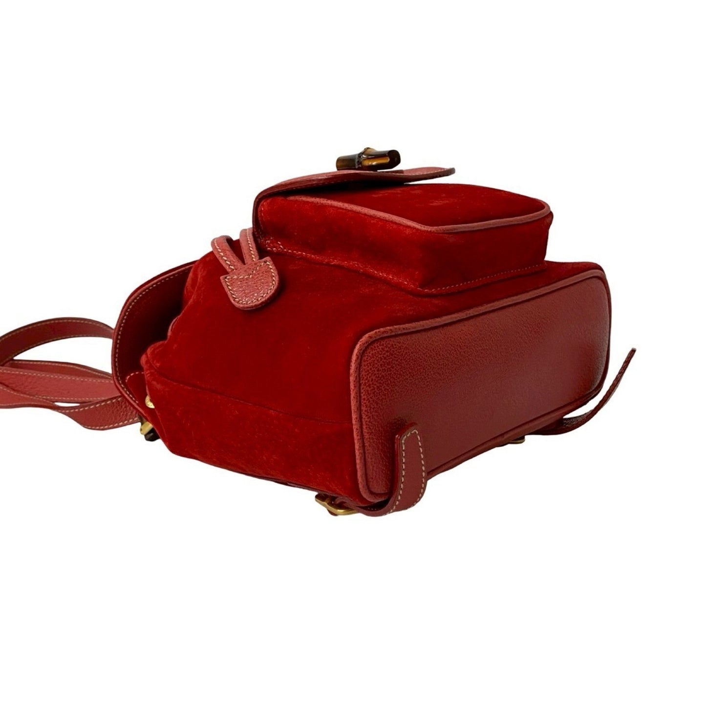 Gucci Old Gucci Bamboo Drawstring Suede