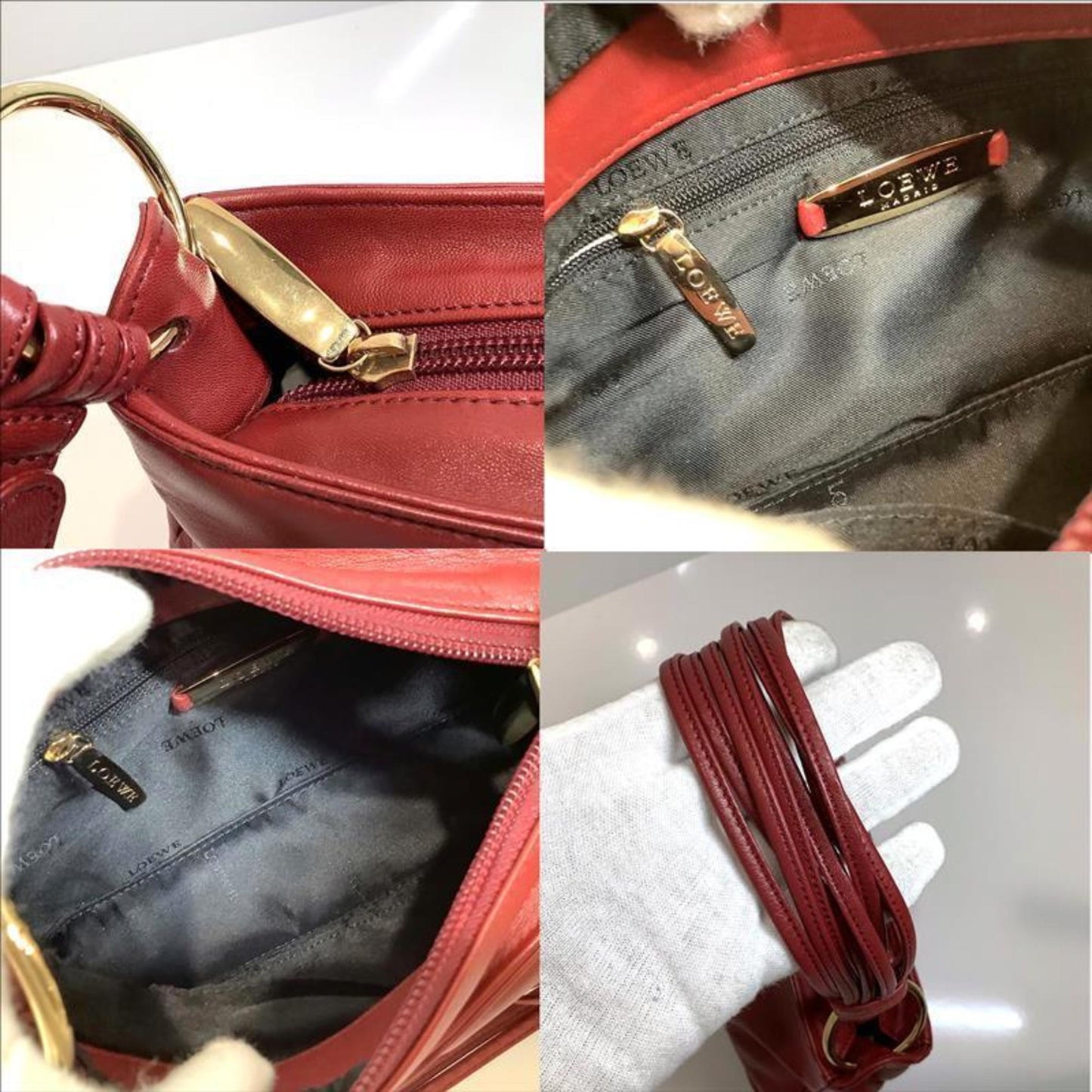 Loewe Anagram Nappa Leather Handbag