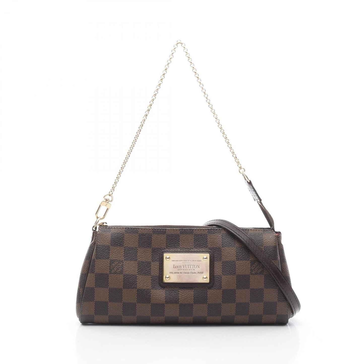 Louis Vuitton Eva Handbag Coated Canvas Leather Damier