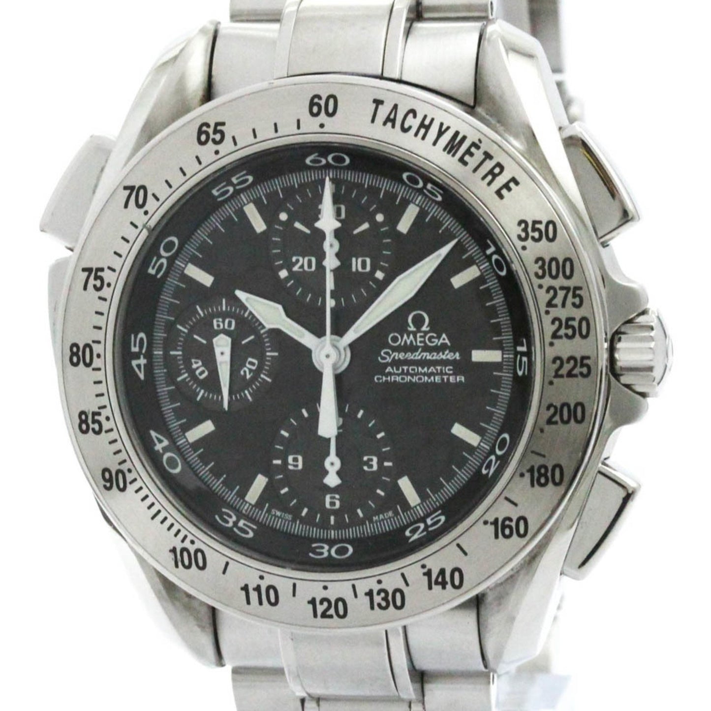 Polished Omega Speedmaster Split Second Steel Automatic Watch 3540.50 Bf579750