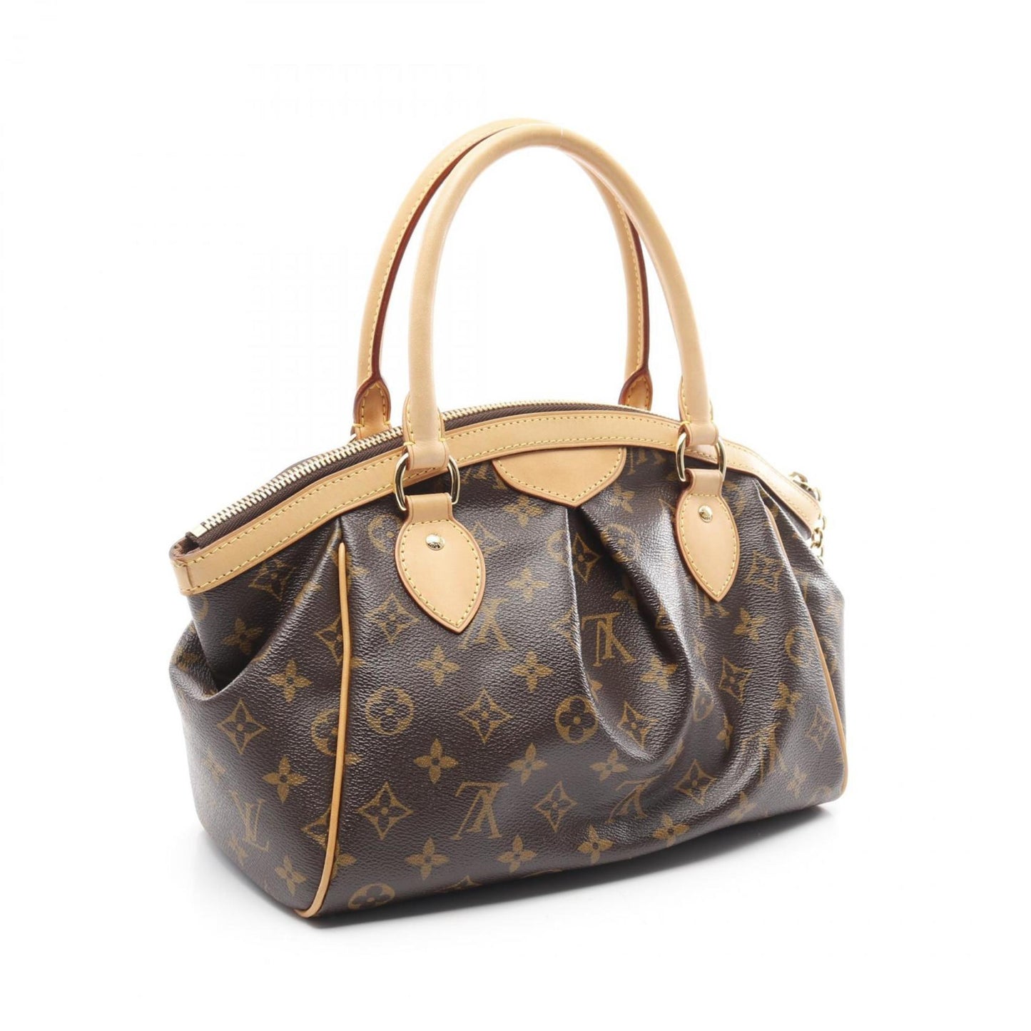 Louis Vuitton Tivoli Pm Monogram Handbag Bag Coated Canvas Leather