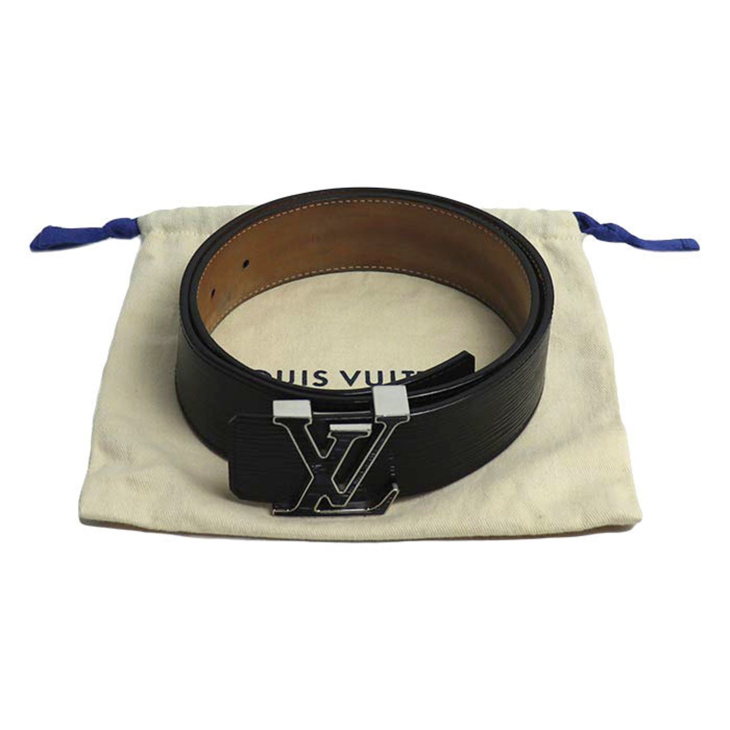 Louis Vuitton Louis Vuitton Centur Lv Initial Belt Epi Electric Black M9830