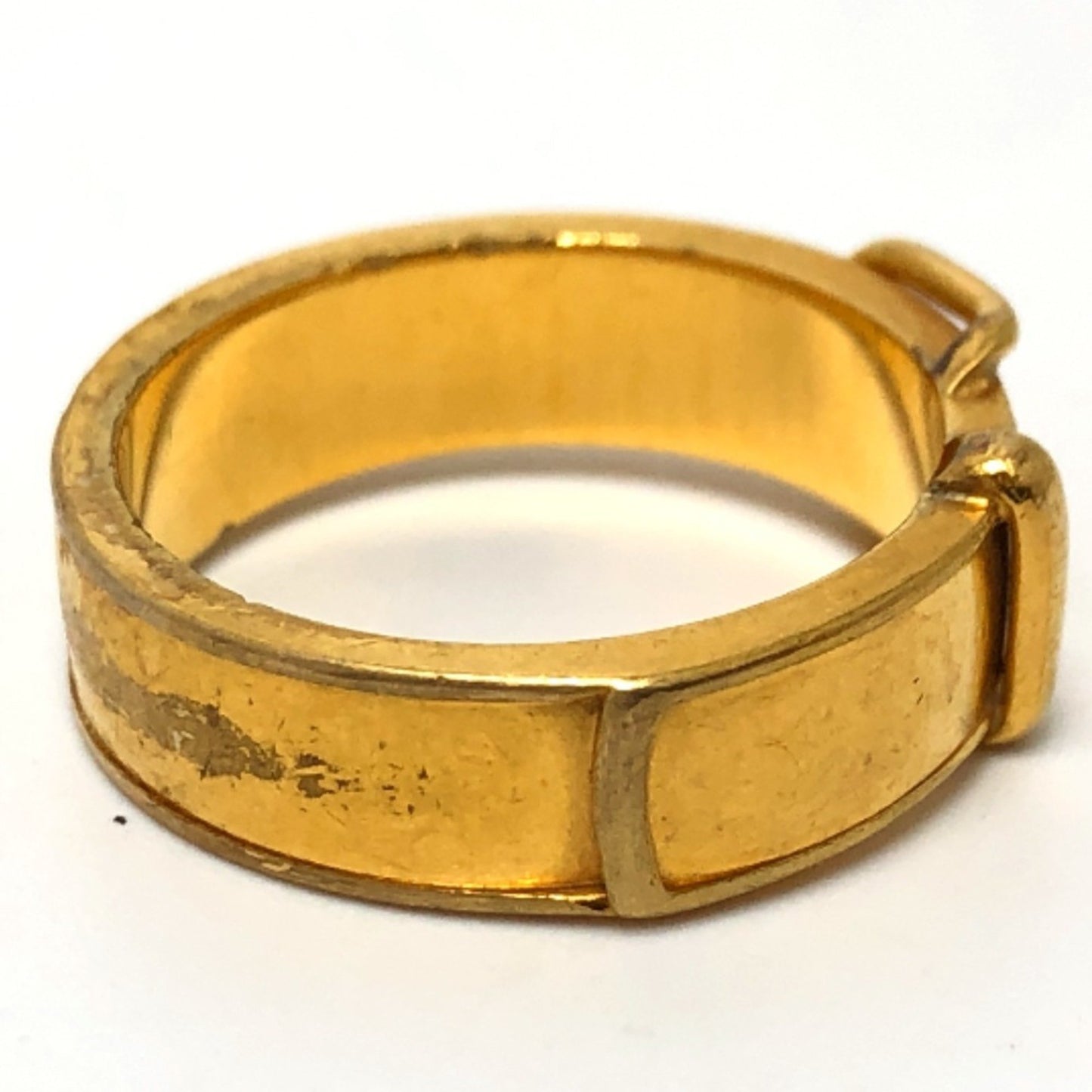Hermes Hermes Belt Motif Accessory Scarf Ring Metal