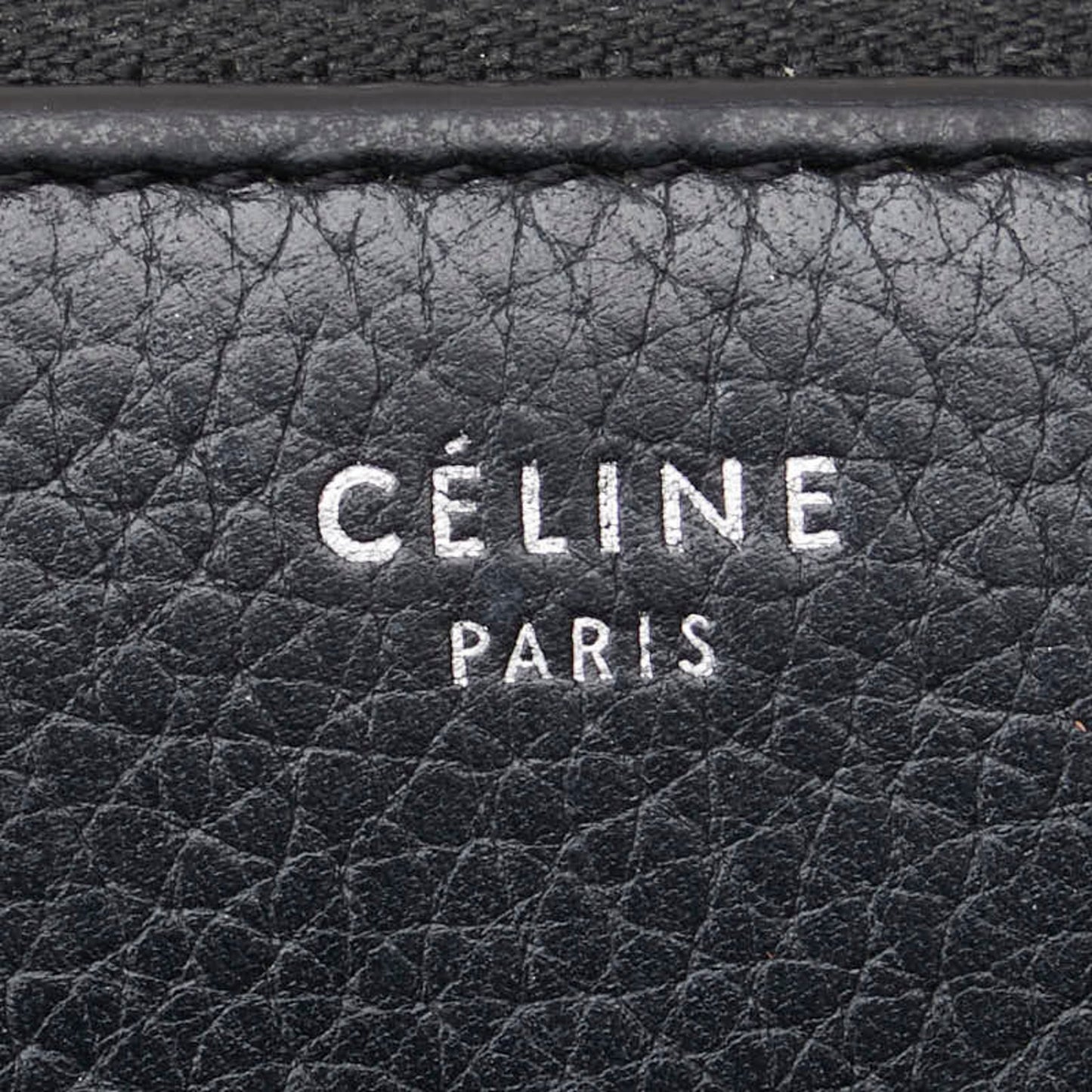 Celine Bifold Wallet In Black Leather