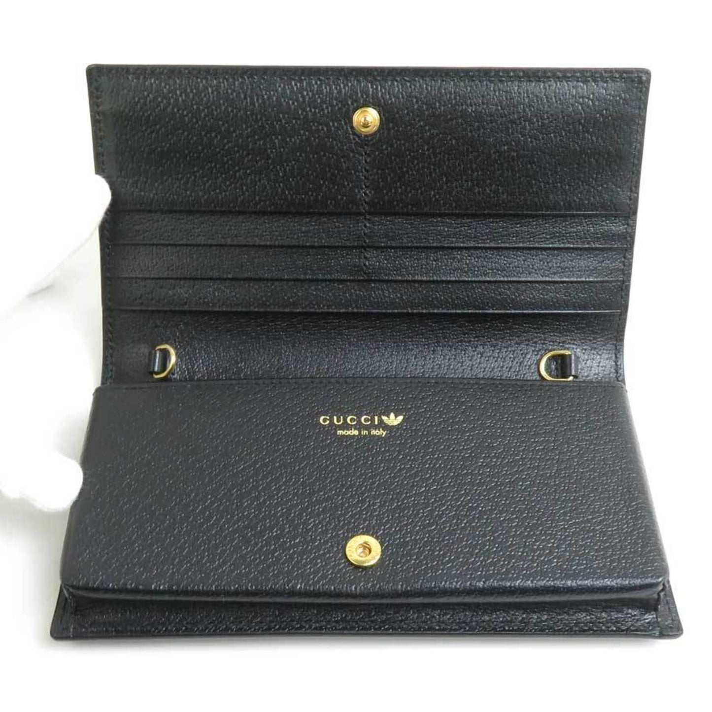 Gucci Wallet Chain Adidas Collaboration Leather Blue X Black White