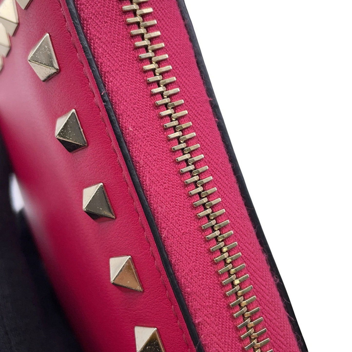 Valentino Garavani Long Wallet Studs Round Zip Qw2P0645Bol Valentino