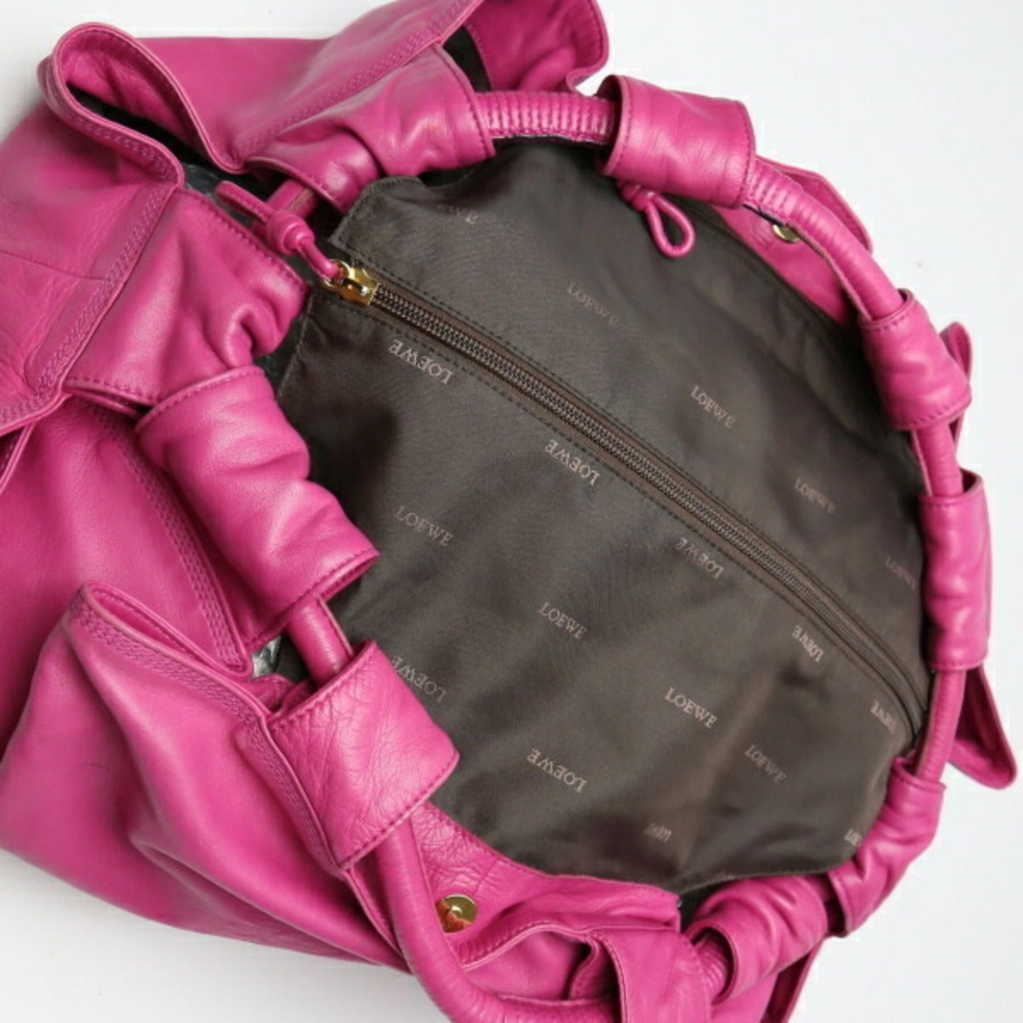 Loewe Tote Bag Leather Nappa Aire Pink Handbag