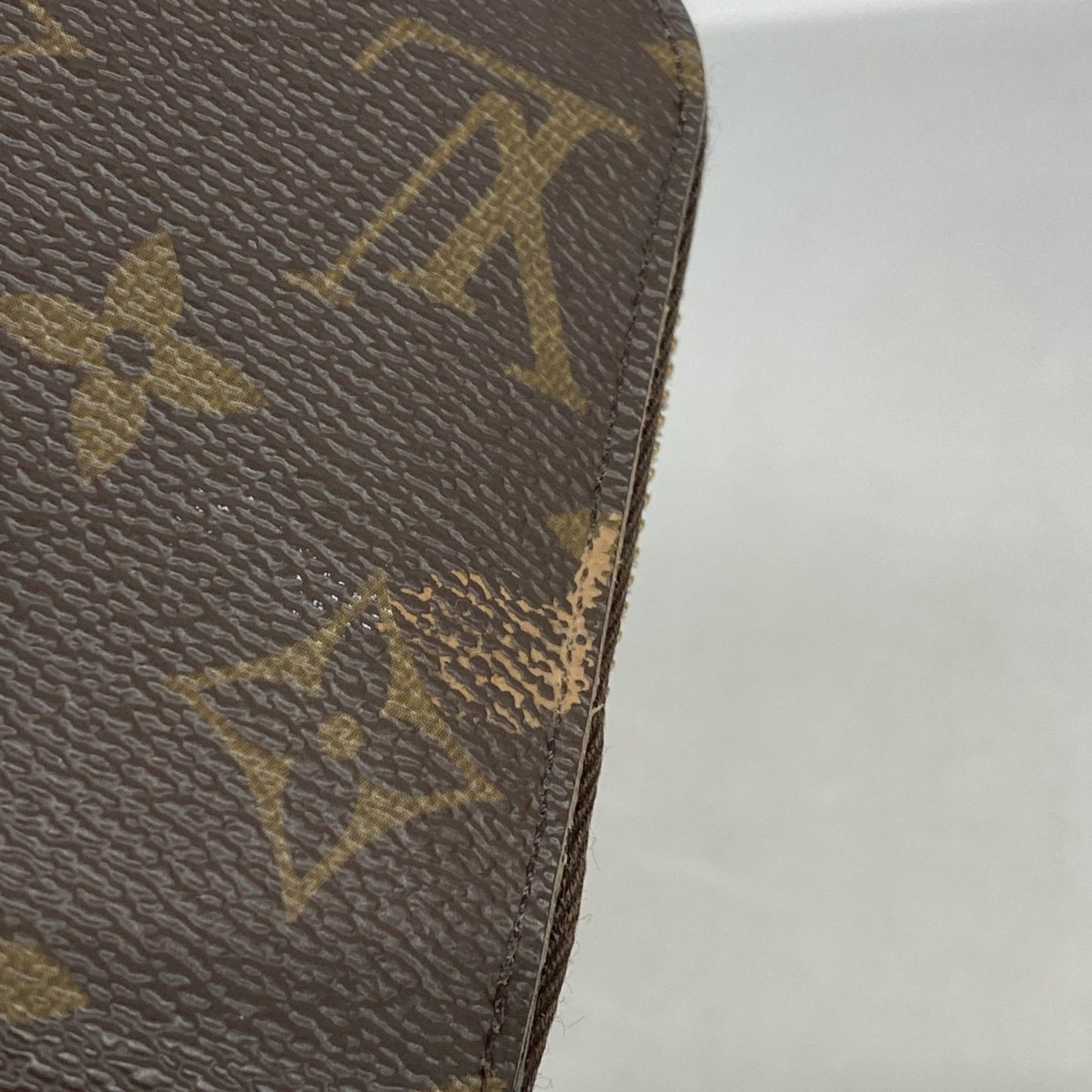 Louis Vuitton Monogram Zippy Wallet M41895 Brown Fuchsia