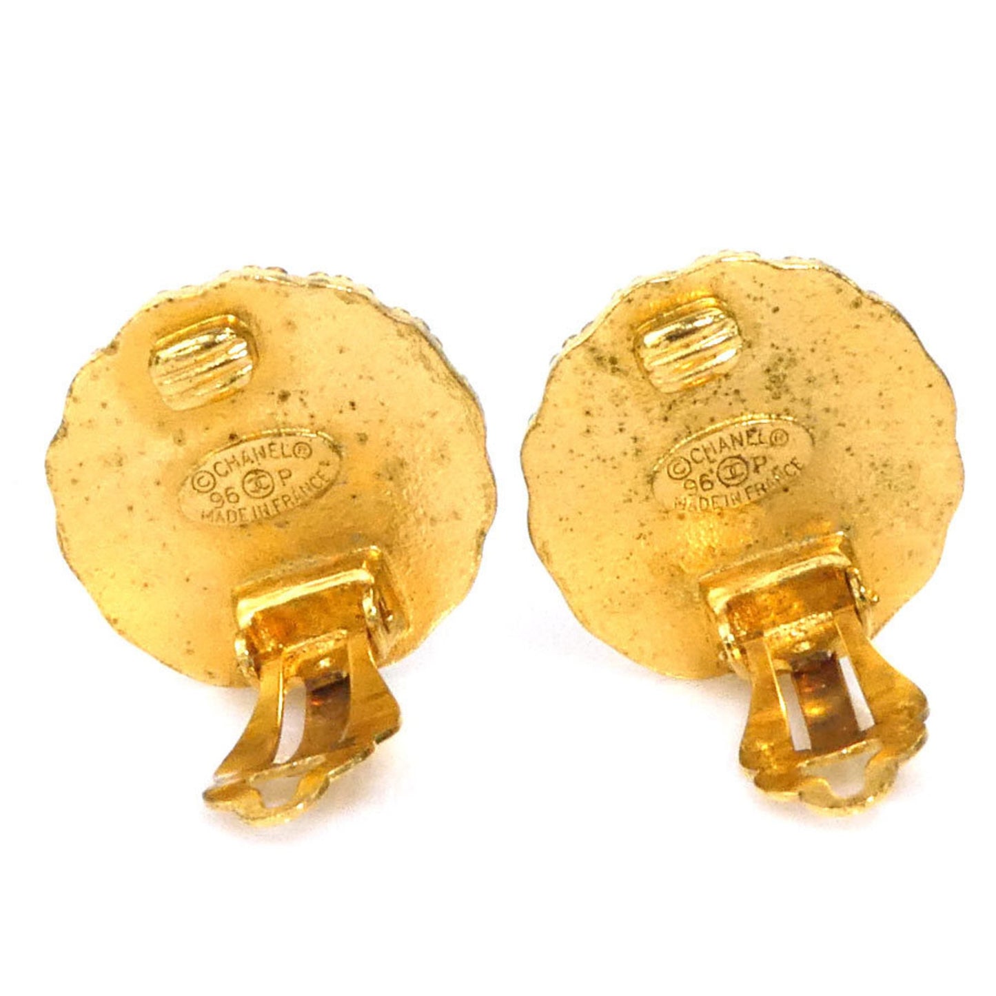 Chanel Metal Gold Earrings