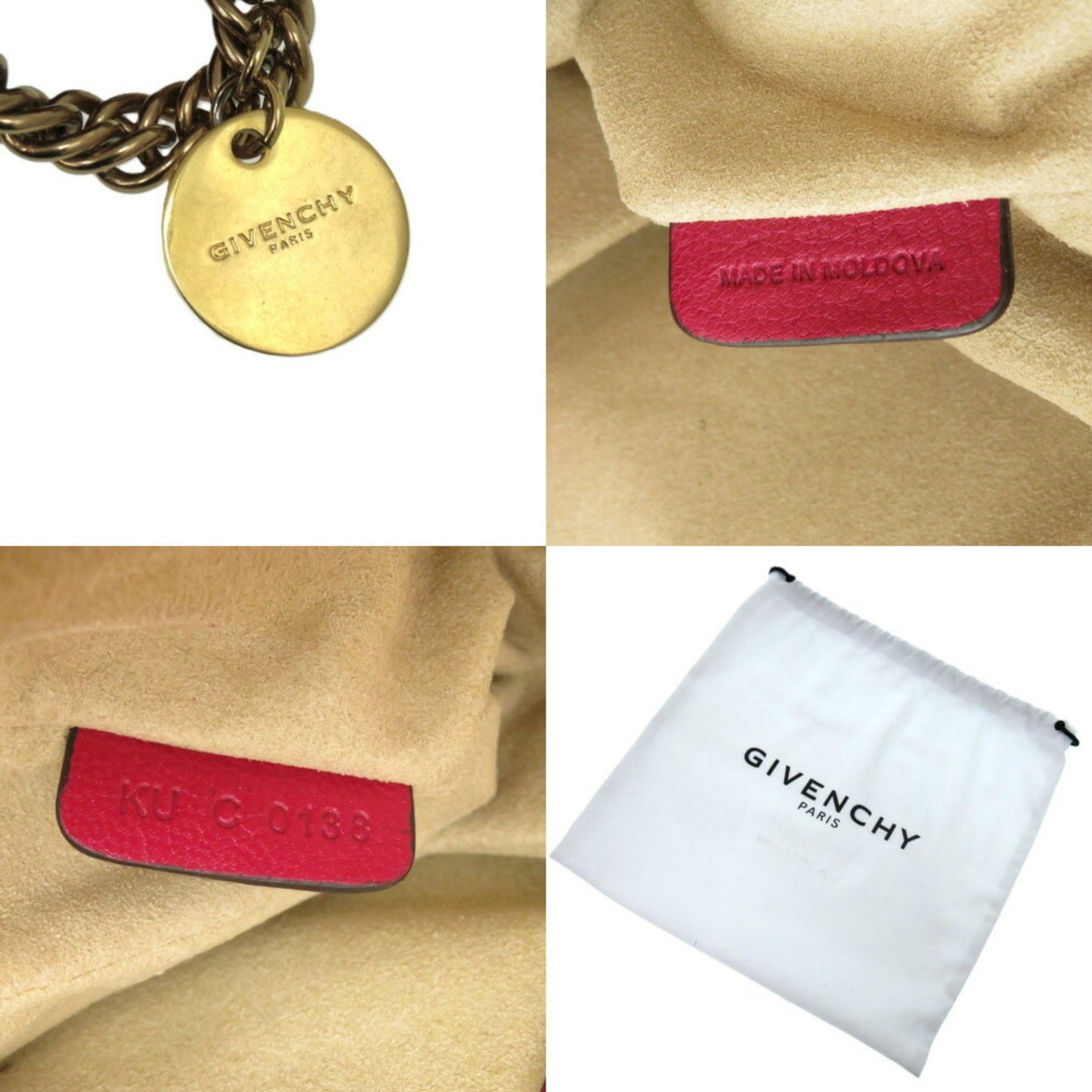 Givenchy Cross3 2-Way Leather Shoulder Bag In Bordeaux 0346
