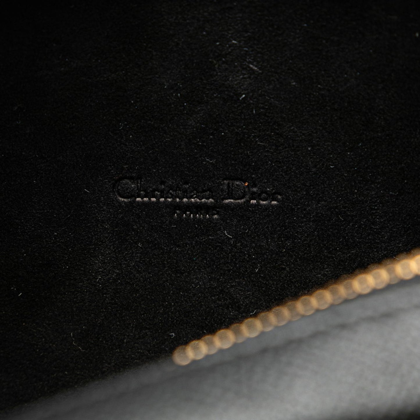 Christian Dior Dior Caro Double Pouch Shoulder Bag Black Leather