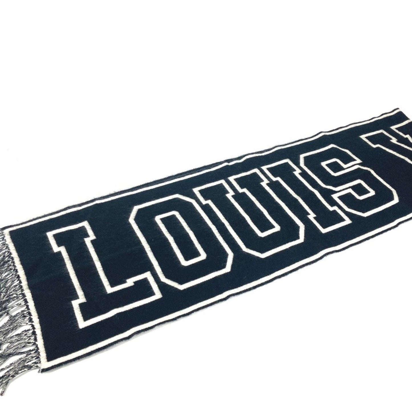 Louis Vuitton M71317 Echarpe City Fringe Two-Tone Wool Cashmere Scarf