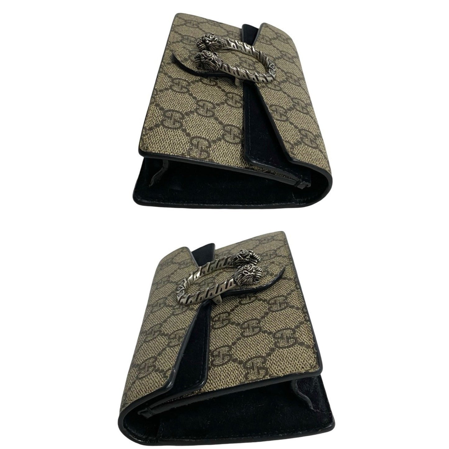 Gucci Dionysus Super Mini Bag Gg Supreme Leather Chain Shoulder Brown 27839