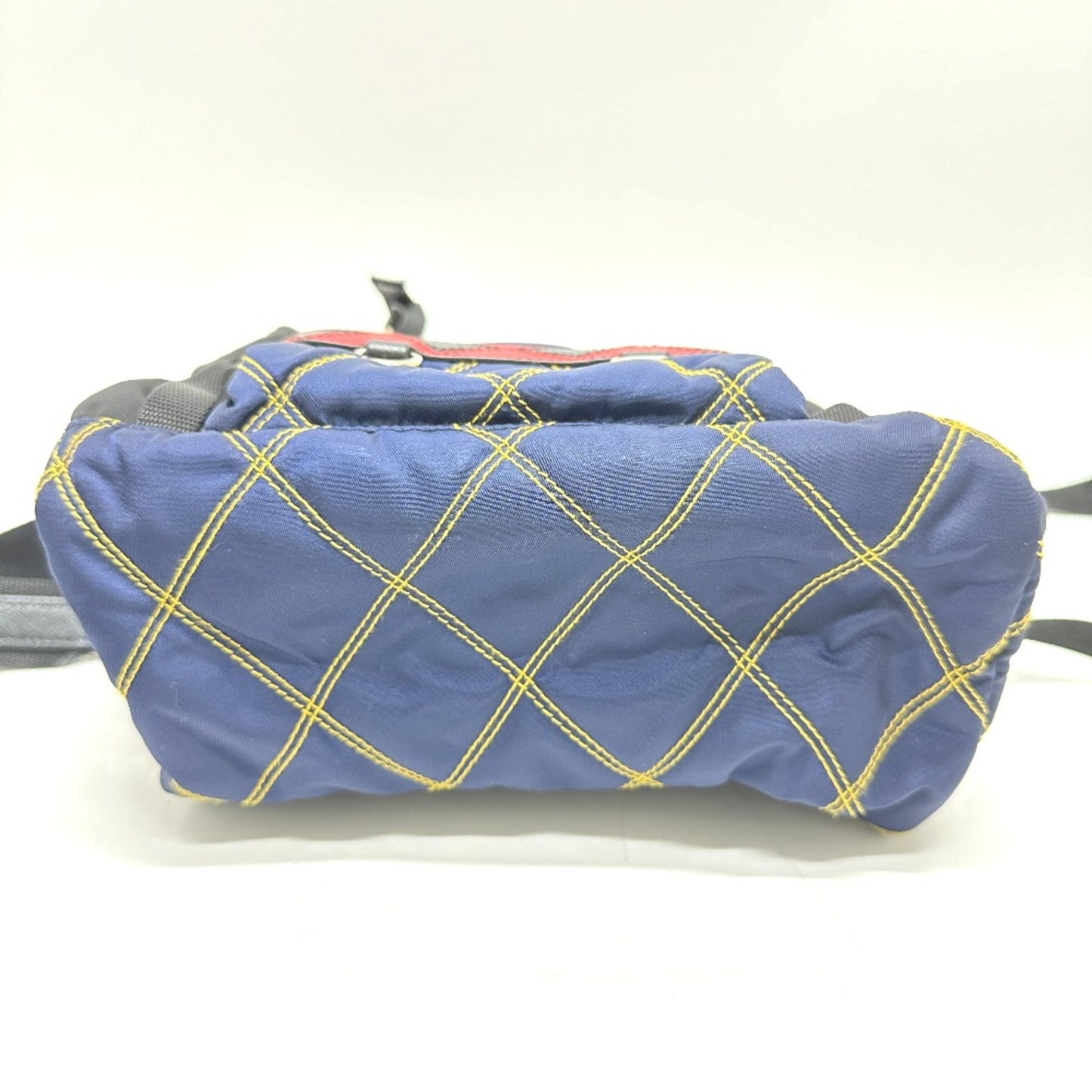 Prada Quilted Multi Backpack Bag Backpack Multicolore Silverhardware