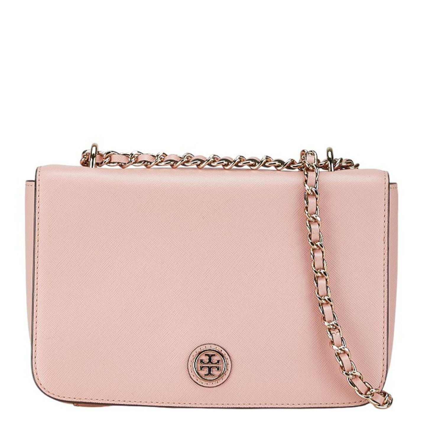 Tory Burch Chain Shoulder Bag Pink Leather