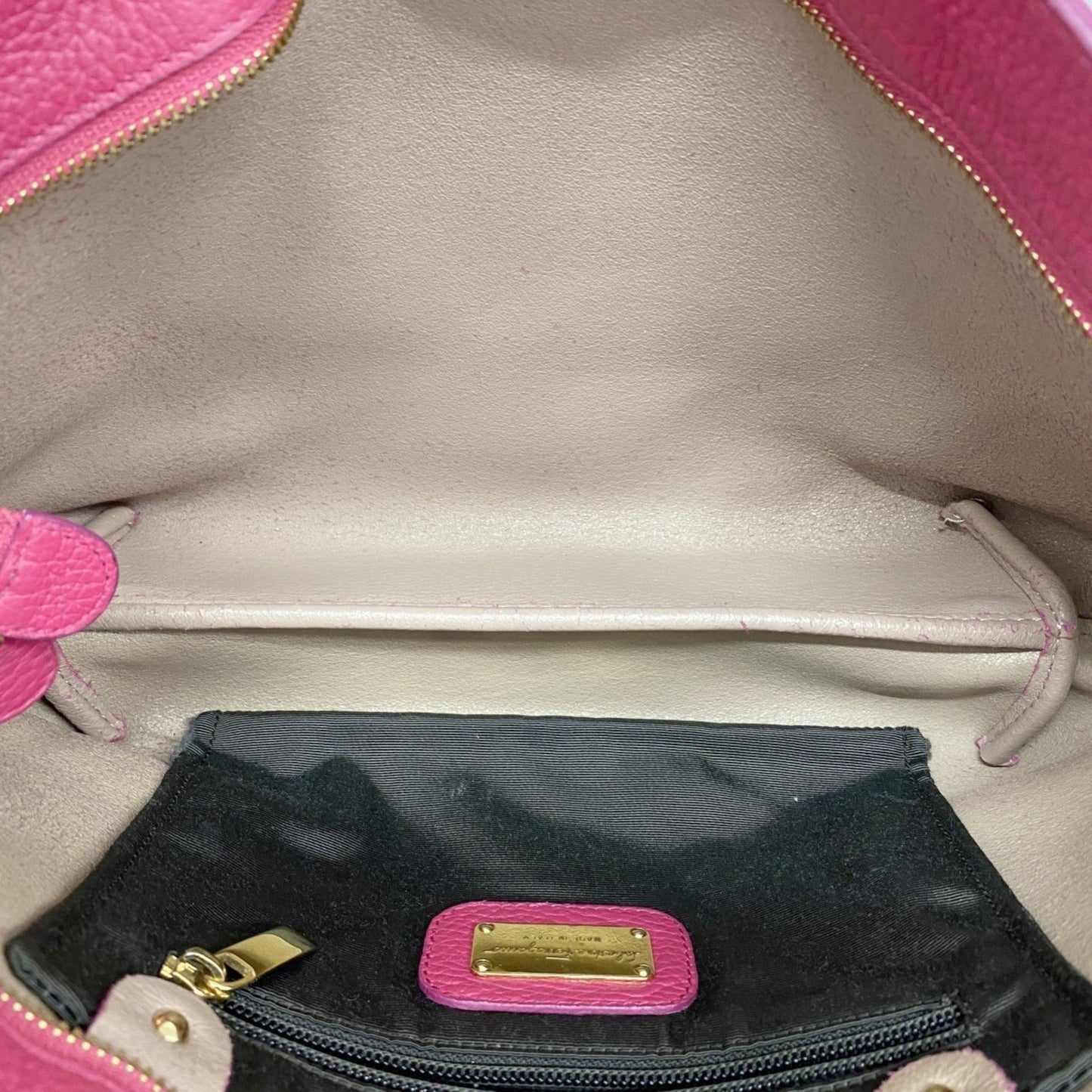 Salvatore Ferragamo Gancini Leather Handbag