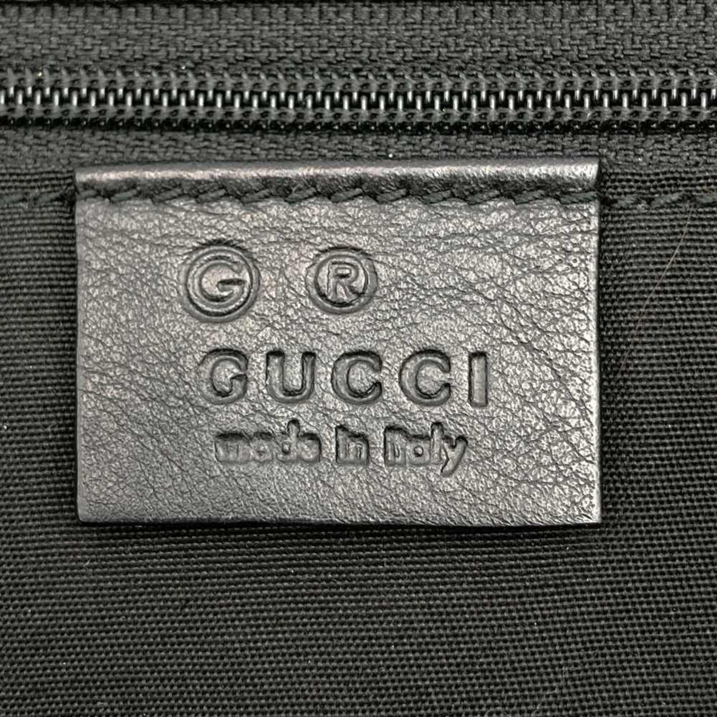 Gucci 293580 Abby Tote Bag Horsebit Pattern Black Leather