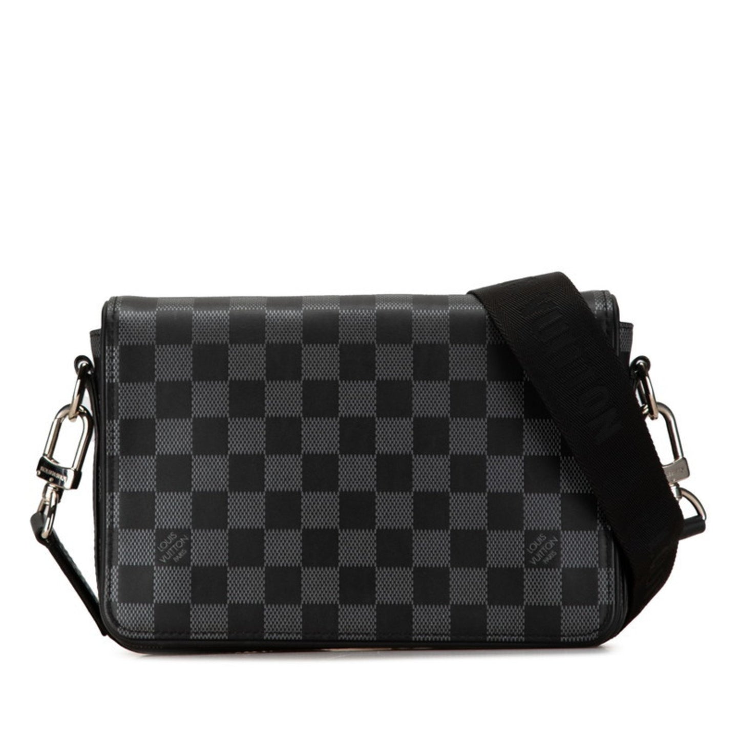 Louis Vuitton Damier Infini Studio Shoulder Bag N50007 Black Pvc Leather