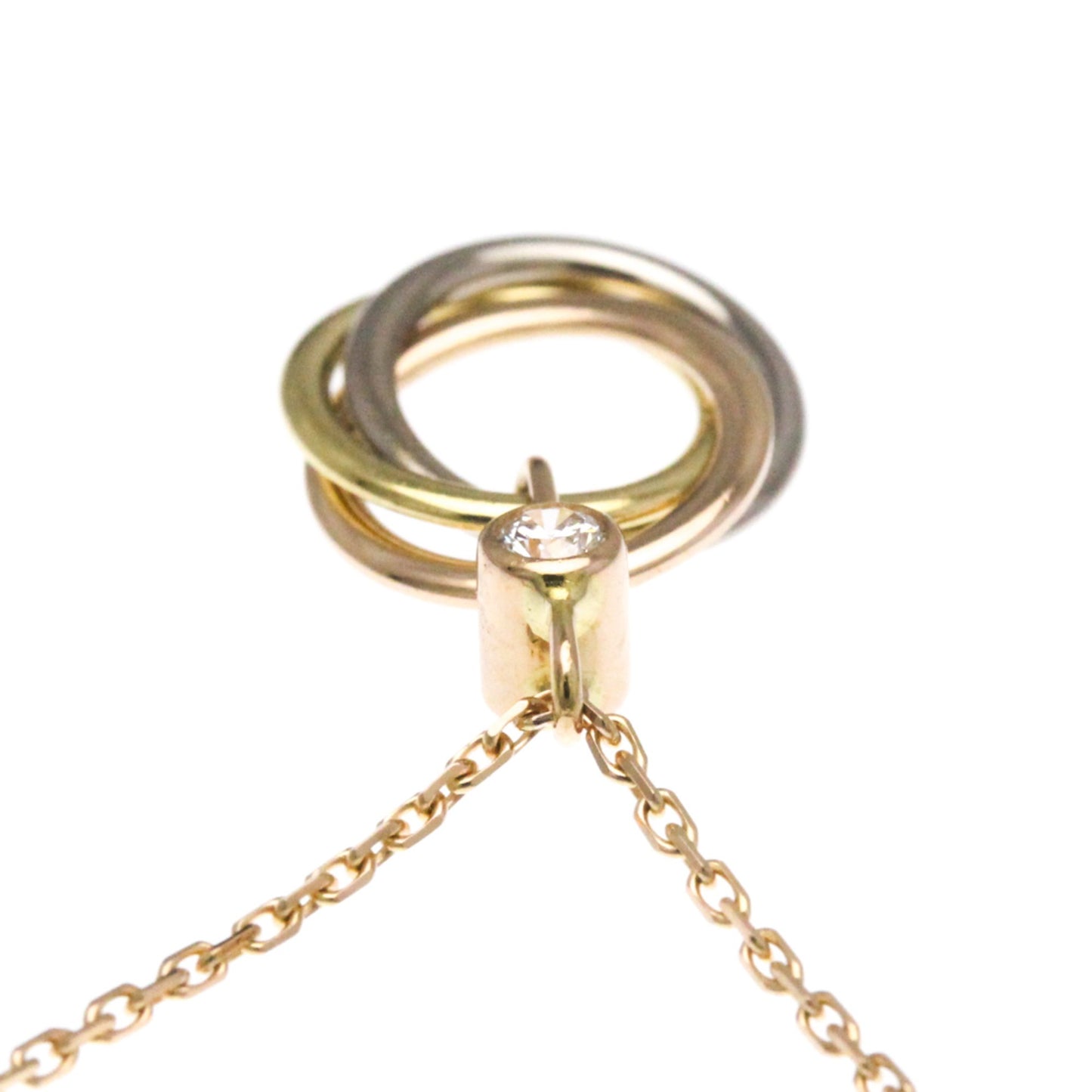 Cartier Baby Trinity 1P Diamond Necklace Pink Gold (18K)