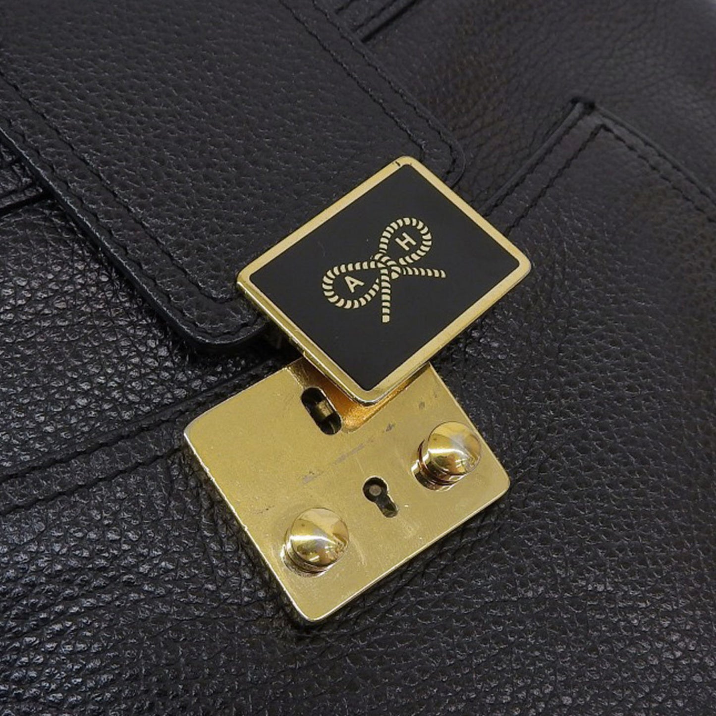 Anya Hindmarch Ribbon Bag Leather Black