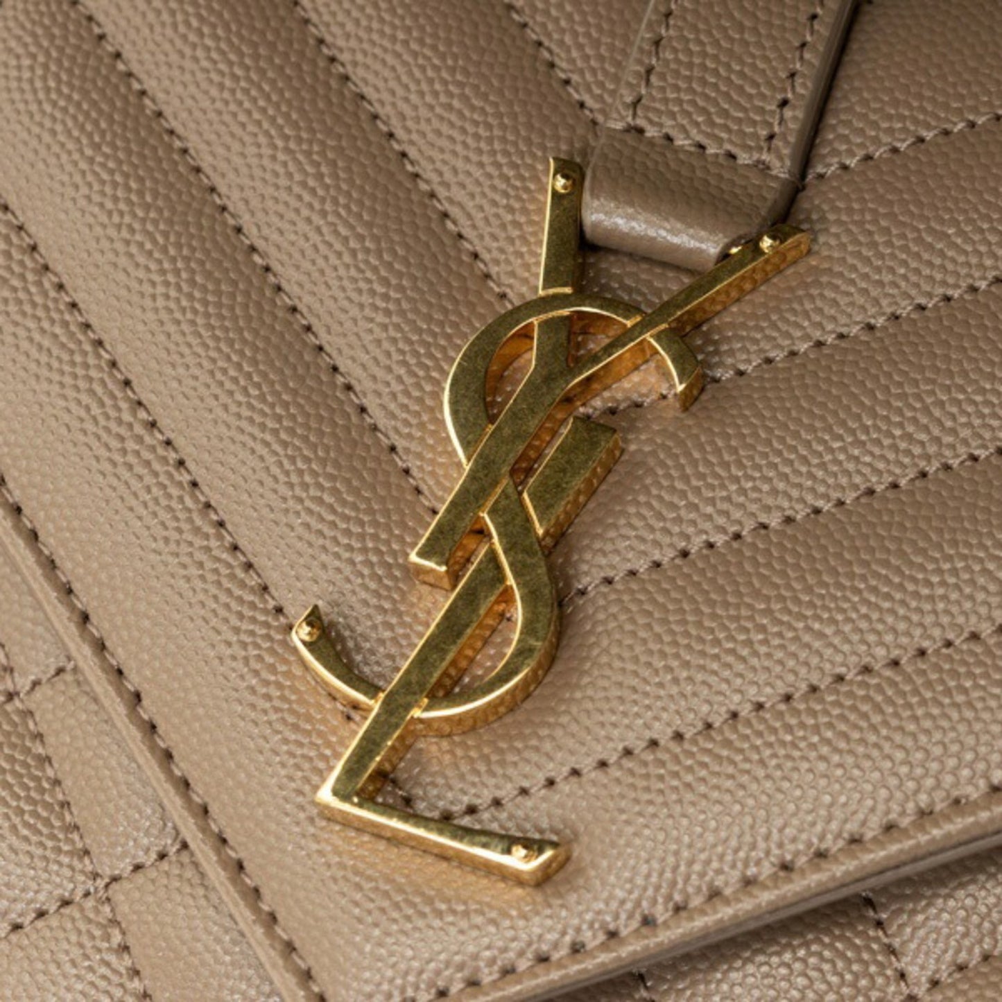 Saint Laurent Saint Laurent Envelope Medium Chain Shoulder Bag 600185 Grain De Poudre Quilted