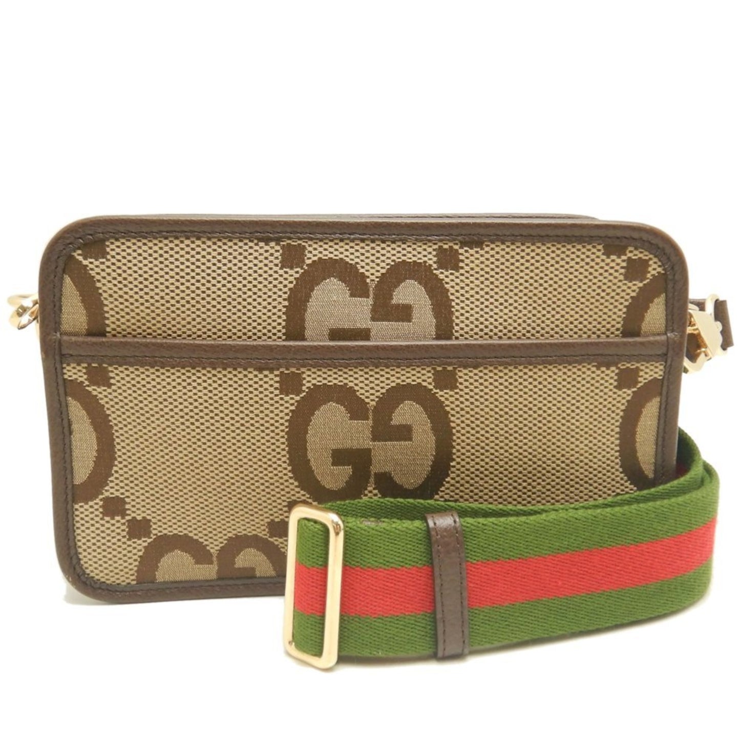 Gucci Jumbo Gg Shoulder Bag (696075) In Beige Canvas And Leather