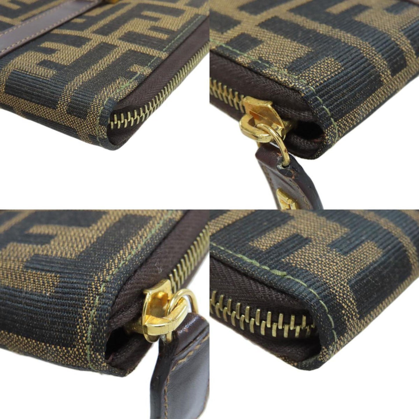 Fendi Zucca Pattern Canvas Handbag