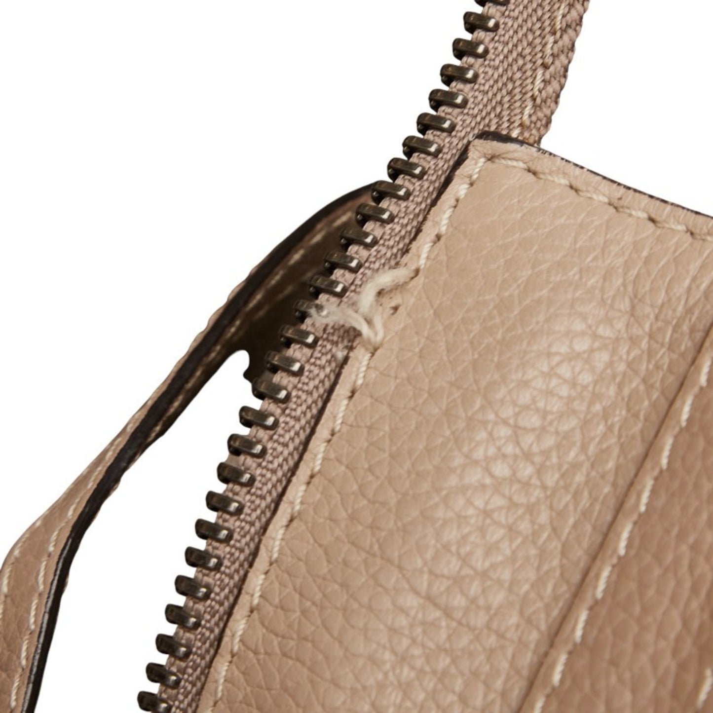 Celine Luggage Micro Shopper Handbag In Beige Leather